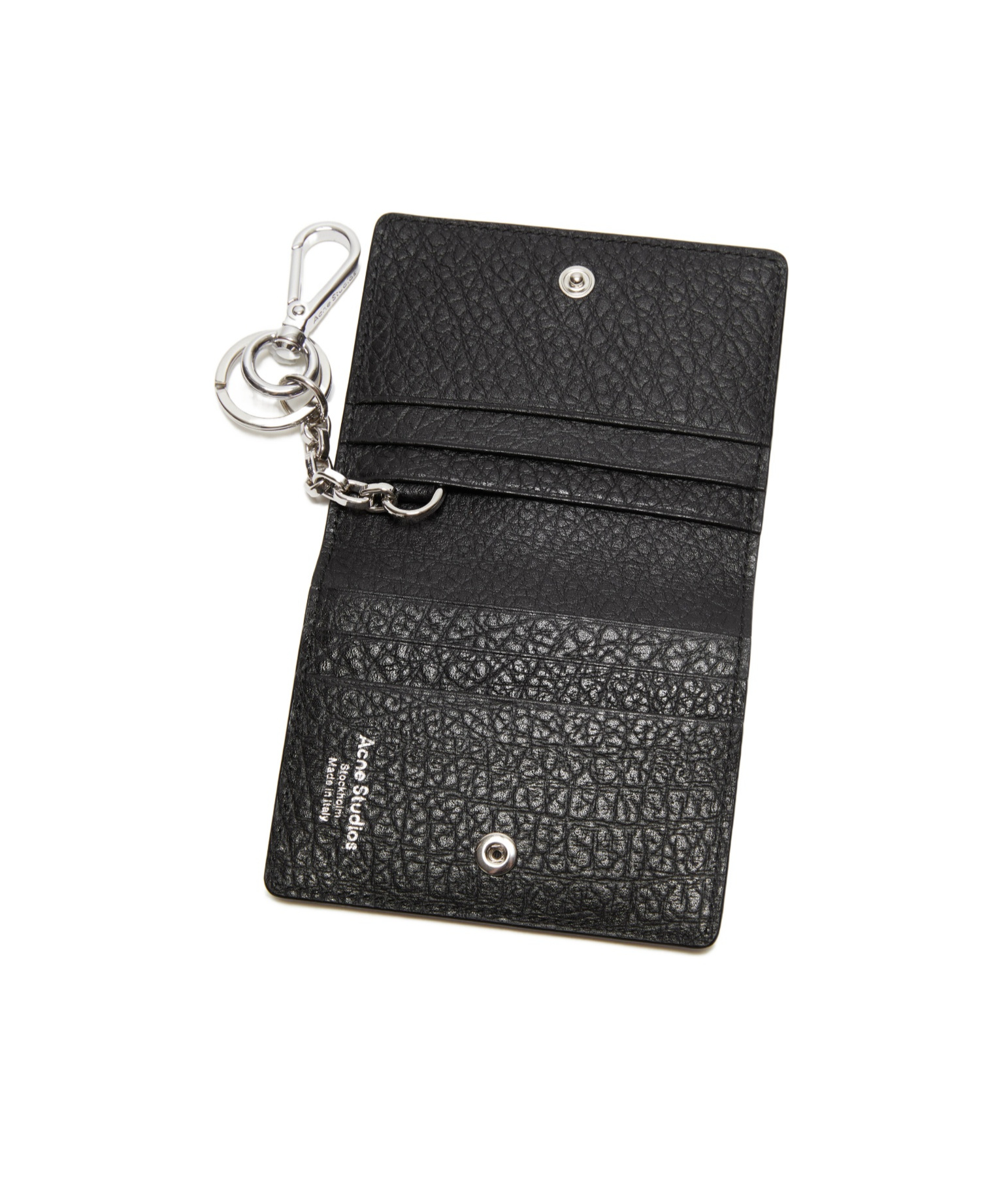 Acne Studios Folded Leather Wallet In Black