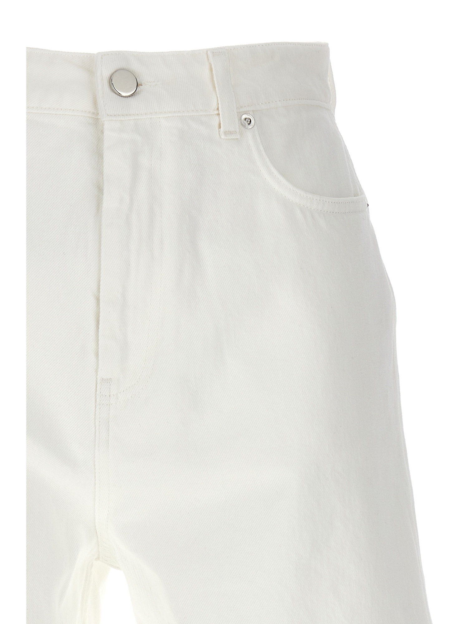 Loulou Studio Belt Tripping Shorts In White