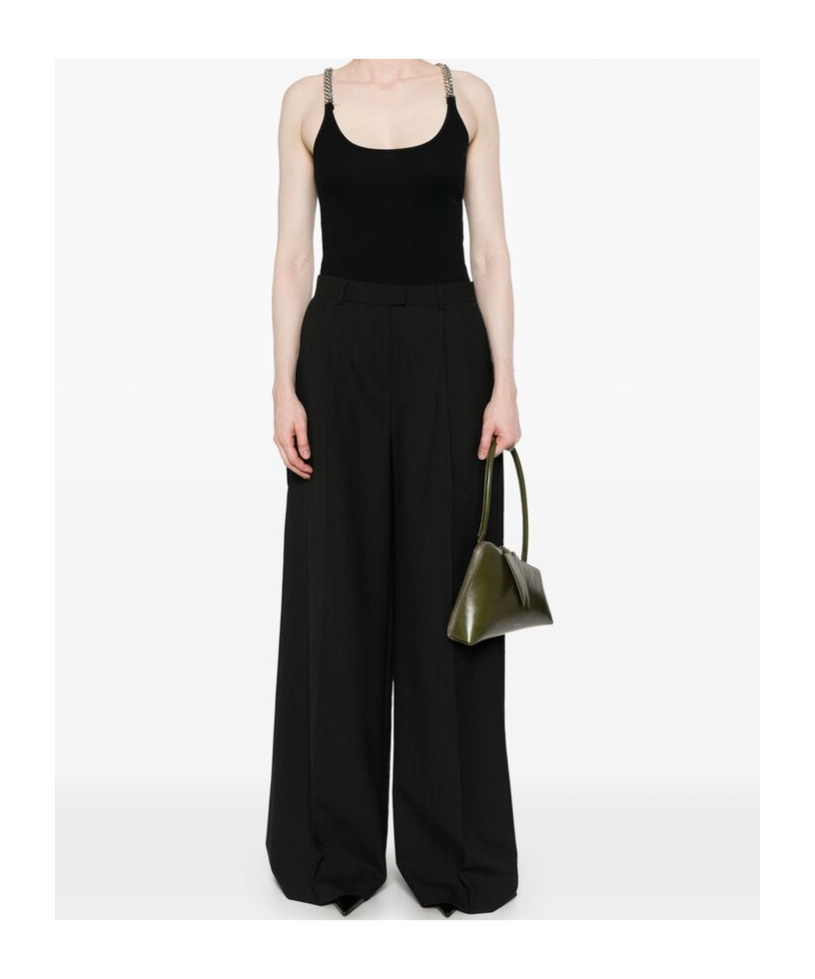 Stella Mccartney Chain Shoulder Strap Vest In Black