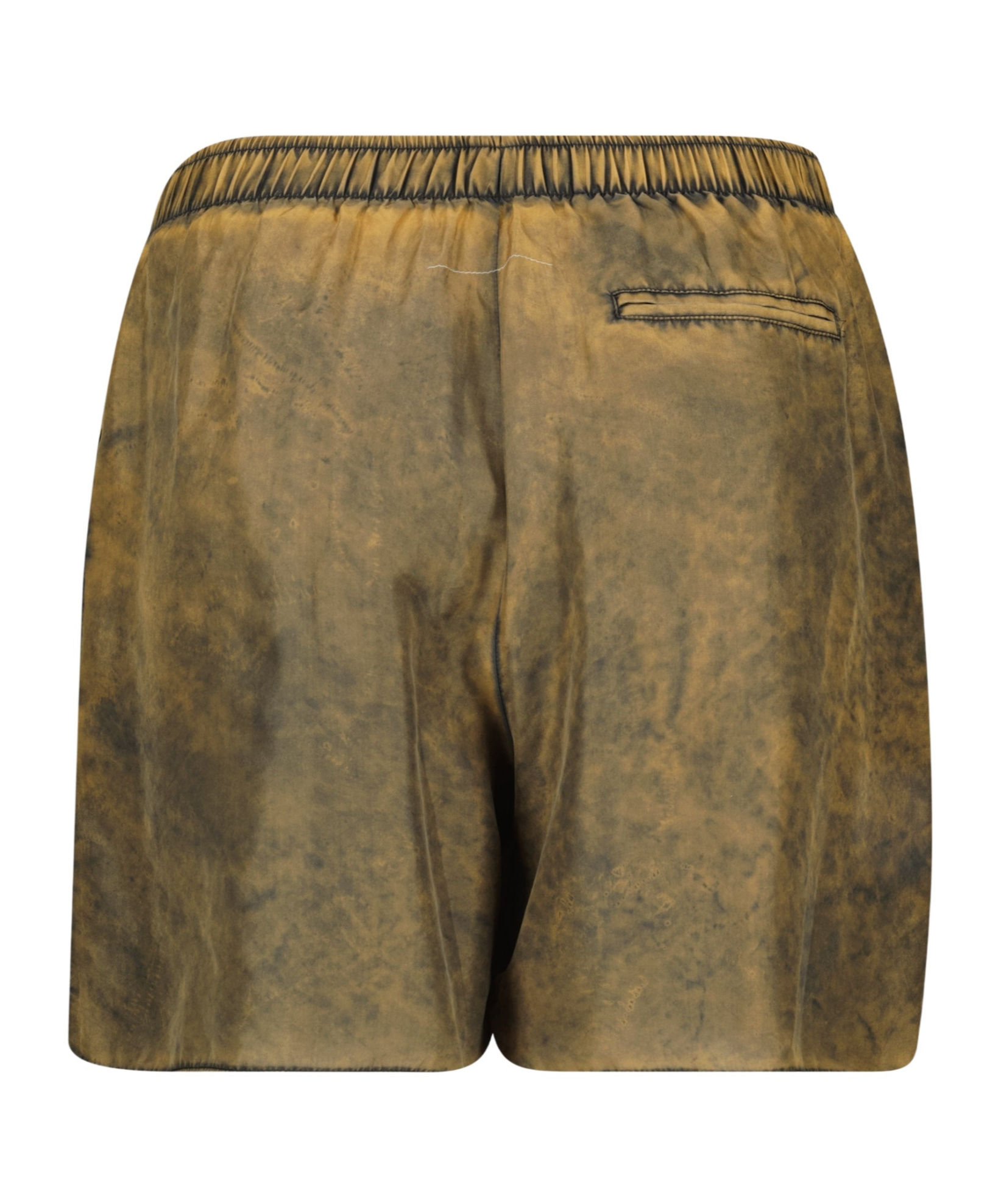 Mm6 Maison Margiela Elastic Waist Shorts In Green