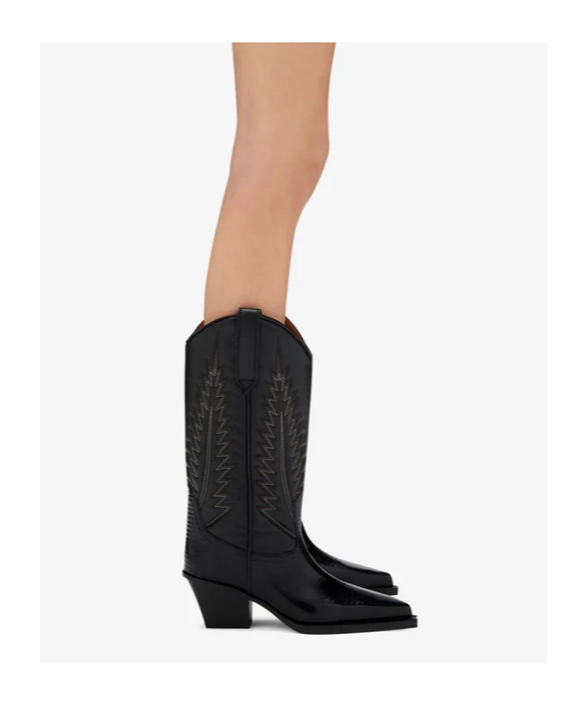 Paris Texas Woman Boot Black Size 7.5 Leather In Black