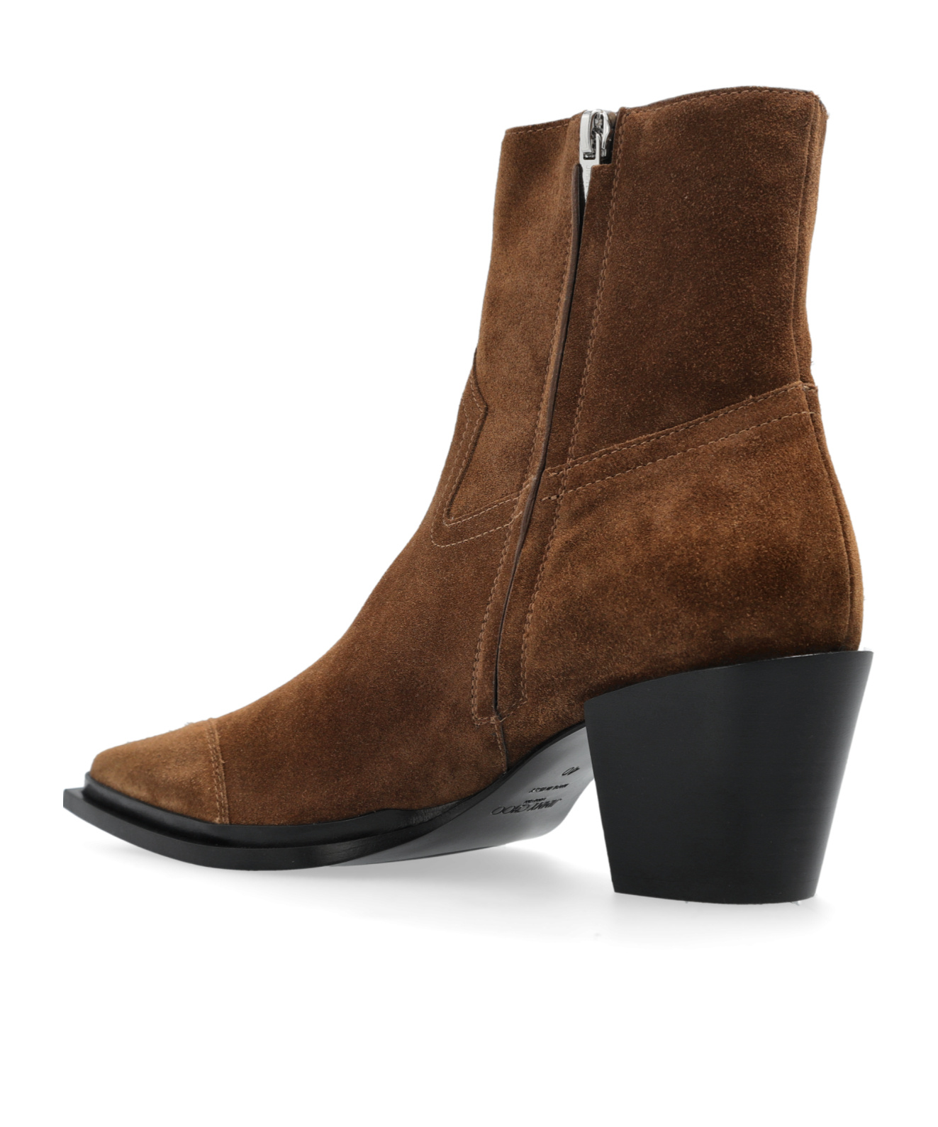 Jimmy Choo Pointed Short Boots In Brown