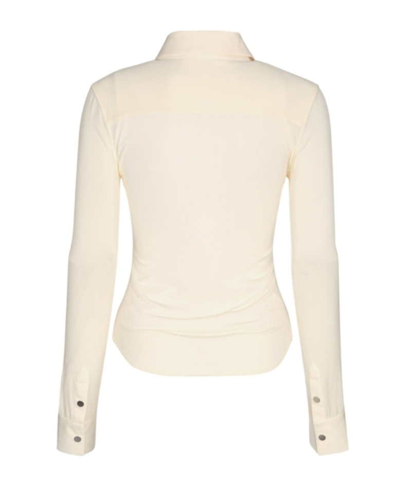 Alaïa Long Sleeve Shirt In White