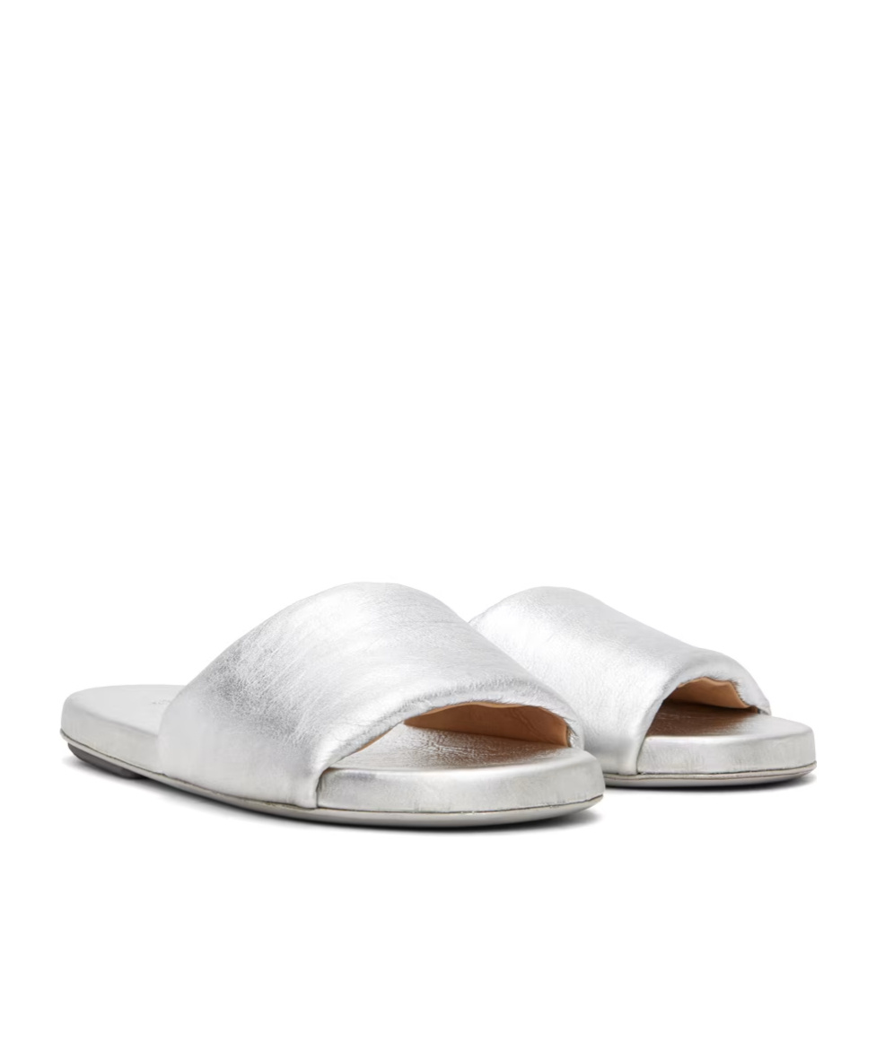 Marsèll Silver Spanciata Sandals In White