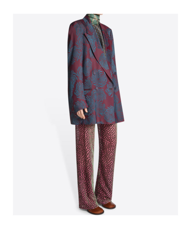 Dries Van Noten Jacquard Blazer In Multi