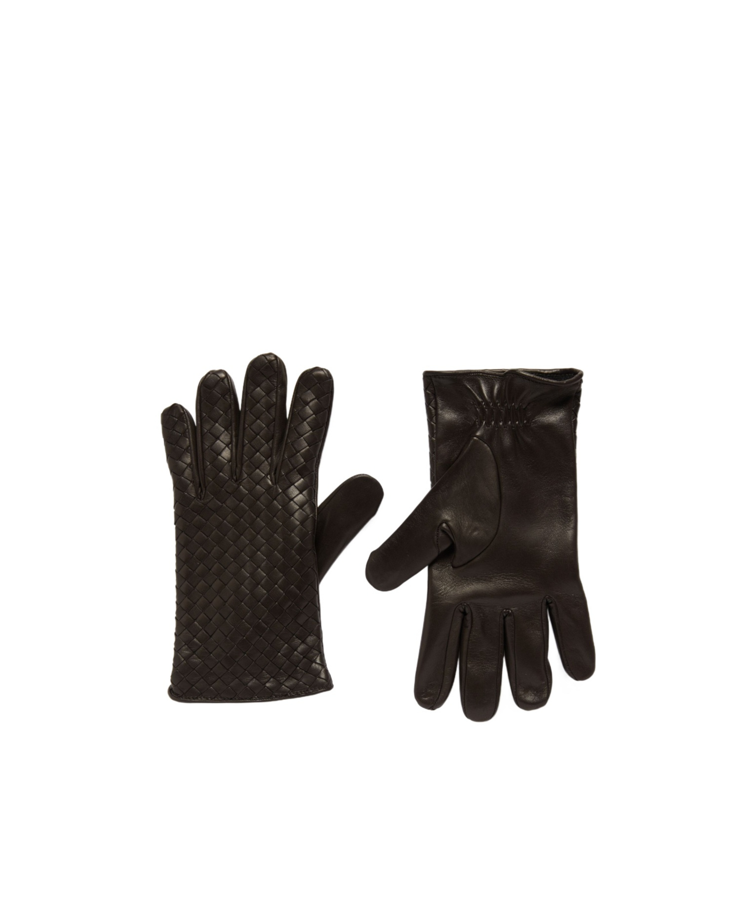 Bottega Veneta Knitted Glove In Black