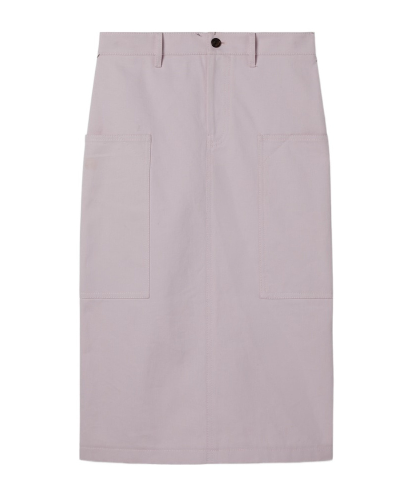 Gucci Belt-loop Skirt In Gray