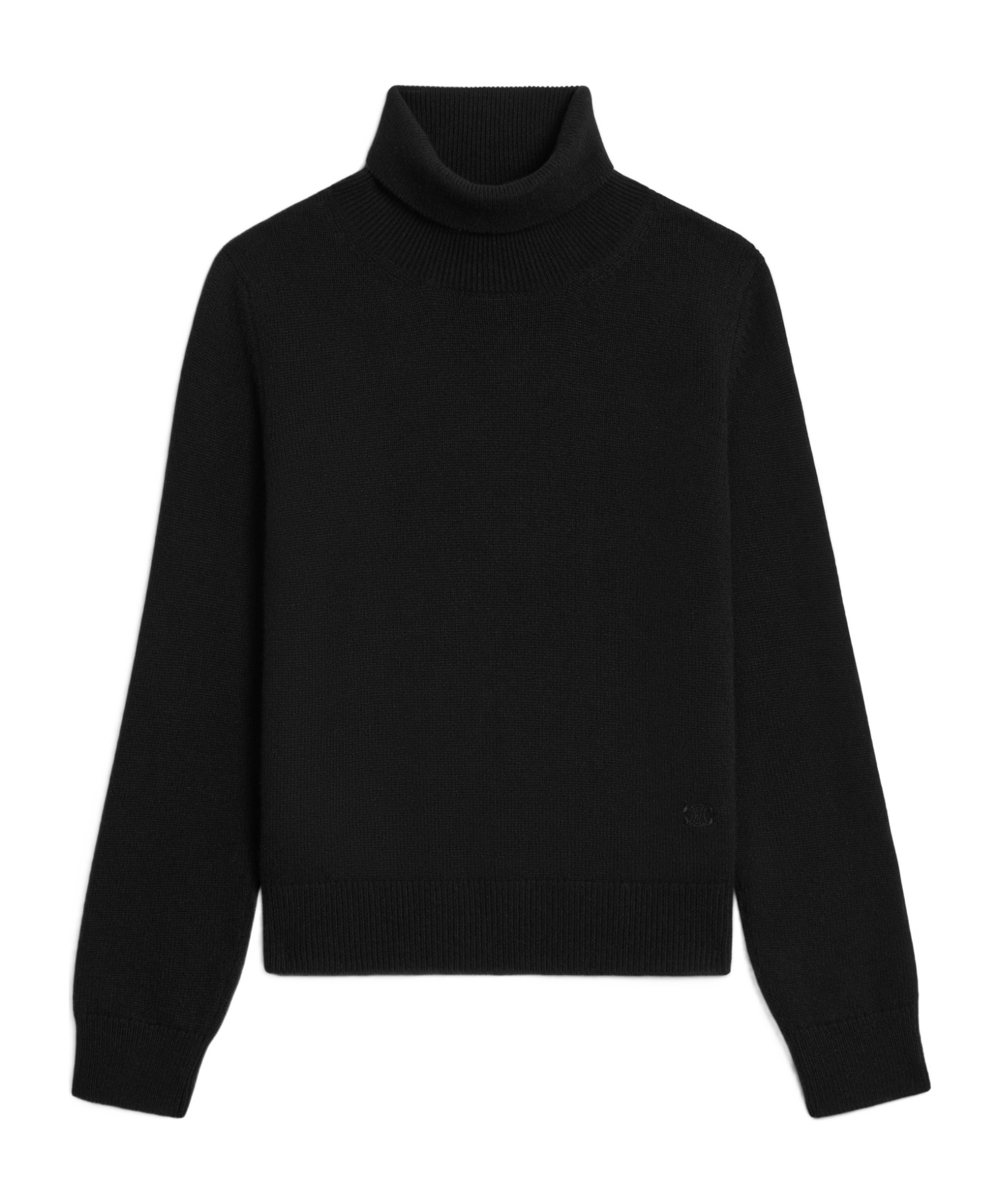 Celine Cashmere Turtleneck Sweater In Black