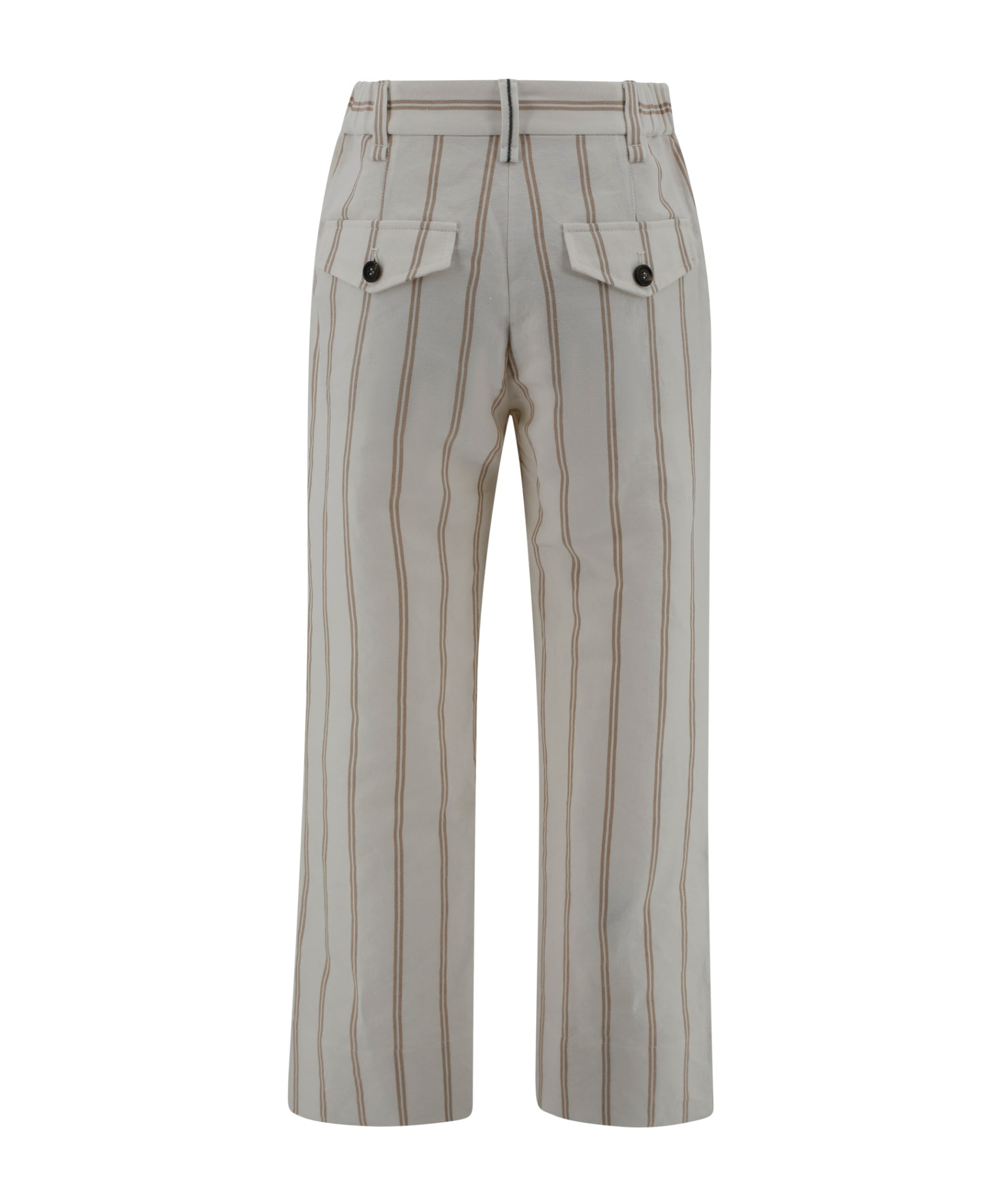 Brunello Cucinelli Belt Loops Slacks In Gray