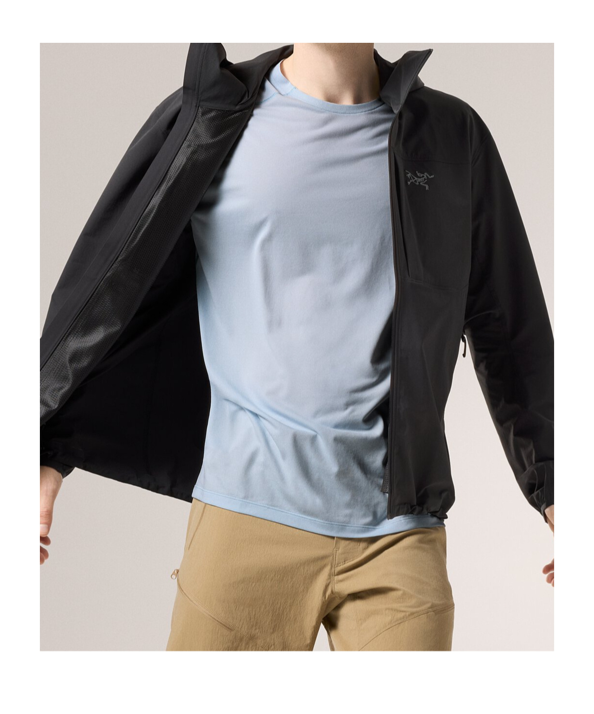 Arc'teryx Gamma Lightweight Hooded Jacket In Black
