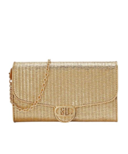 Shop Polo Ralph Lauren Flip Shoulder Bag In Nude
