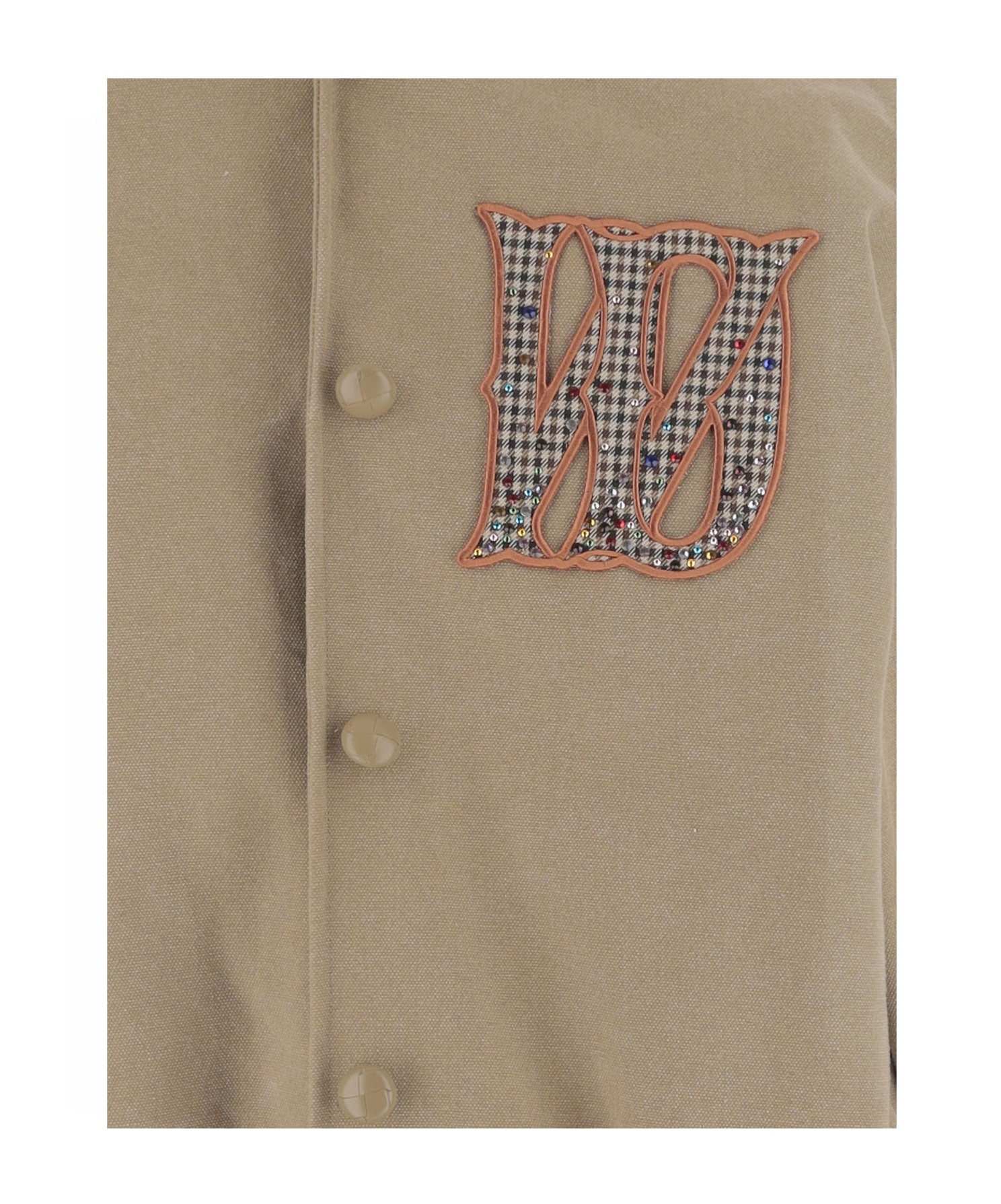 We11 Done We11done Logo Embroidered Jacket In Nude