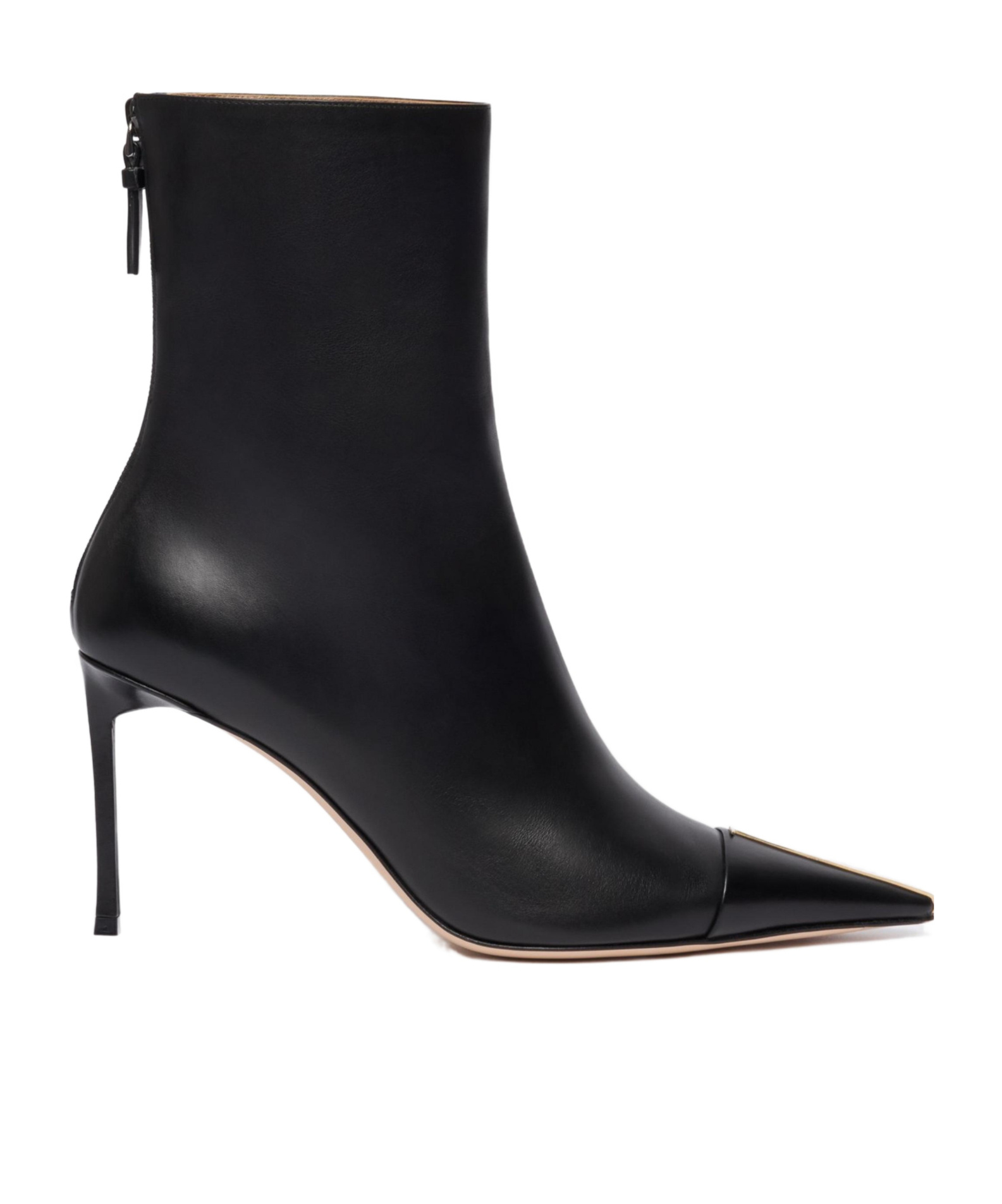 Tom Ford Leather Thea Ankle Boot In Black