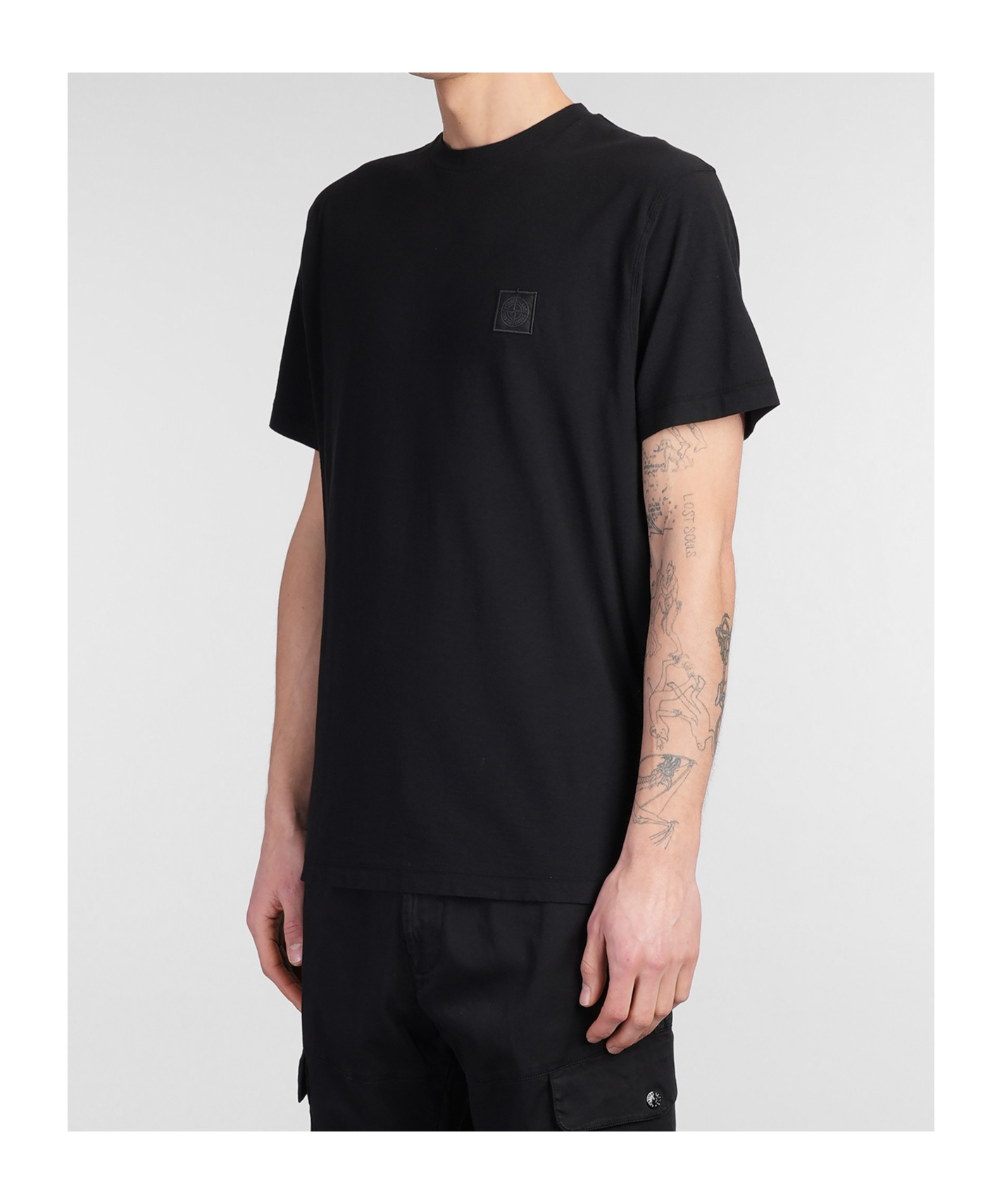 STONE ISLAND STONE ISLAND GHOST CREWNECK T-SHIRT