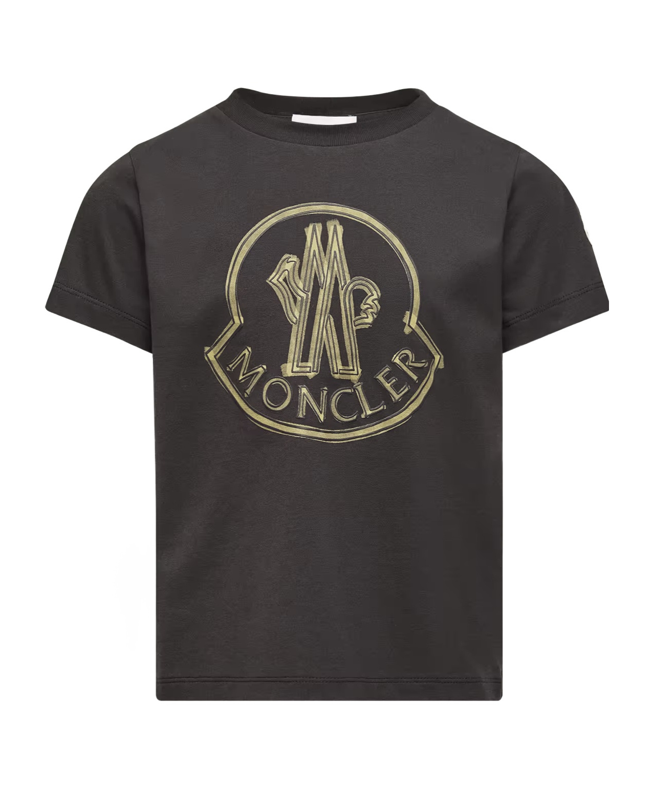 Moncler Logo-print T-shirt In Brown