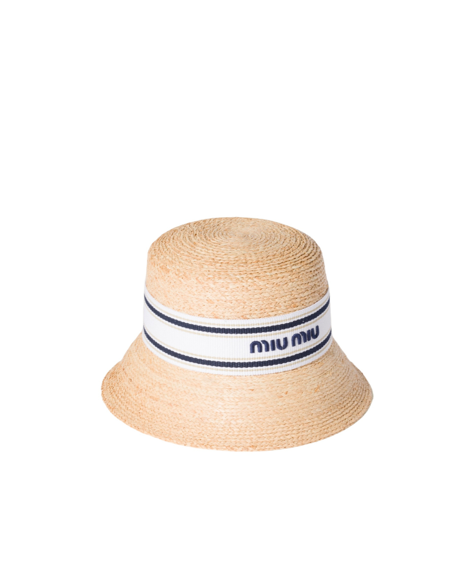 Miu Miu Raffia Hat In Brown