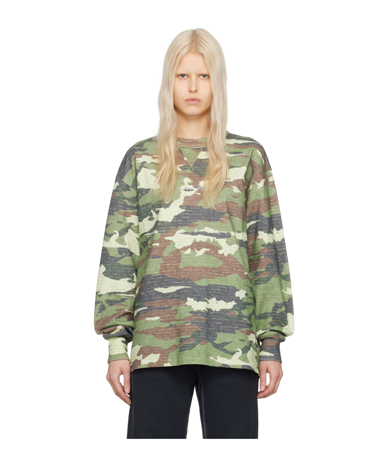 Acne Studios Camouflage-print Cotton Sweatshirt
