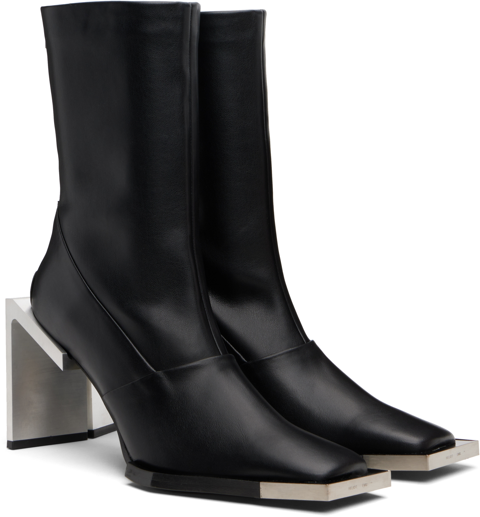 Heliot Emil Square Toe Ankle Boots In Multi