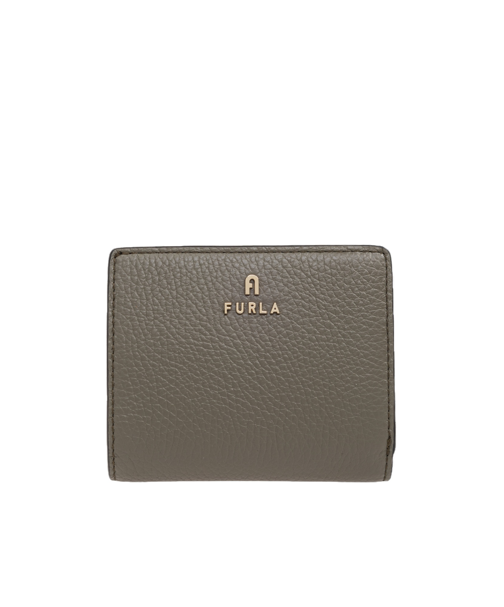 Furla Camelia Logo-plaque Bi-fold Wallet In Gray