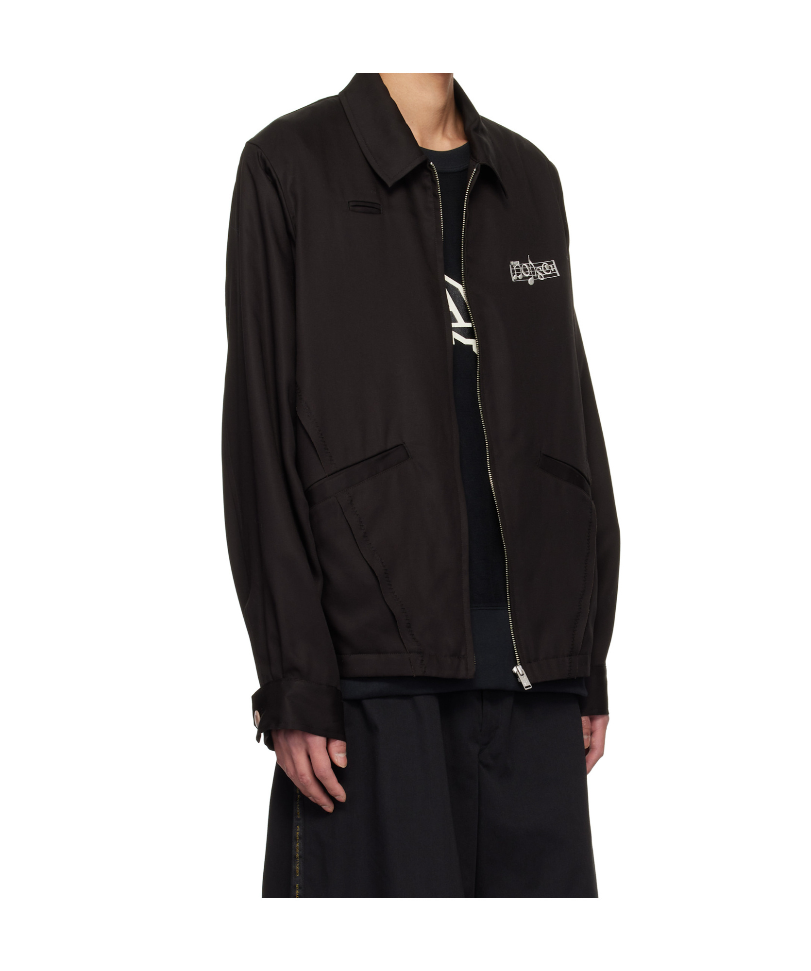 Undercover Long Sleeve Casual Jacket In Black