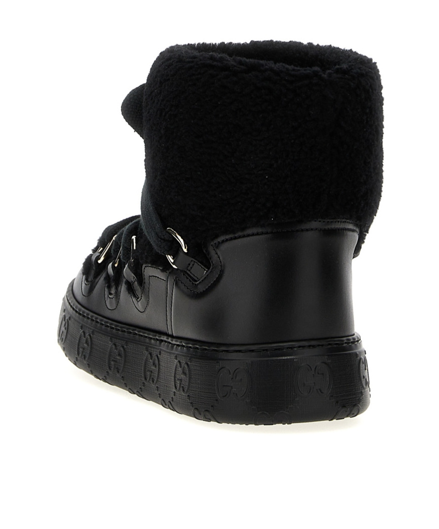 Gucci Teddy Ankle Boots In Black