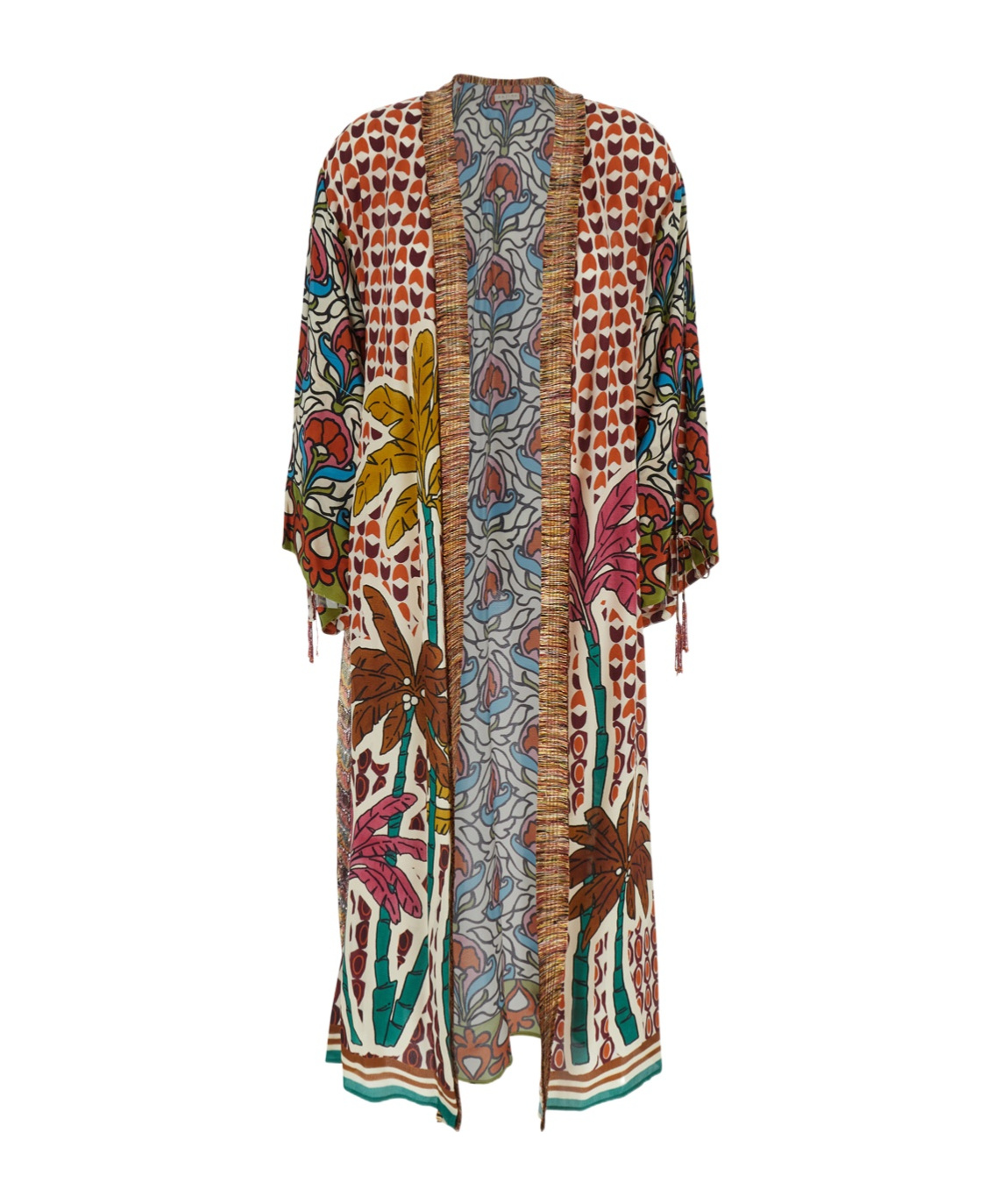 Anjuna Megan Long Kimono In Brown