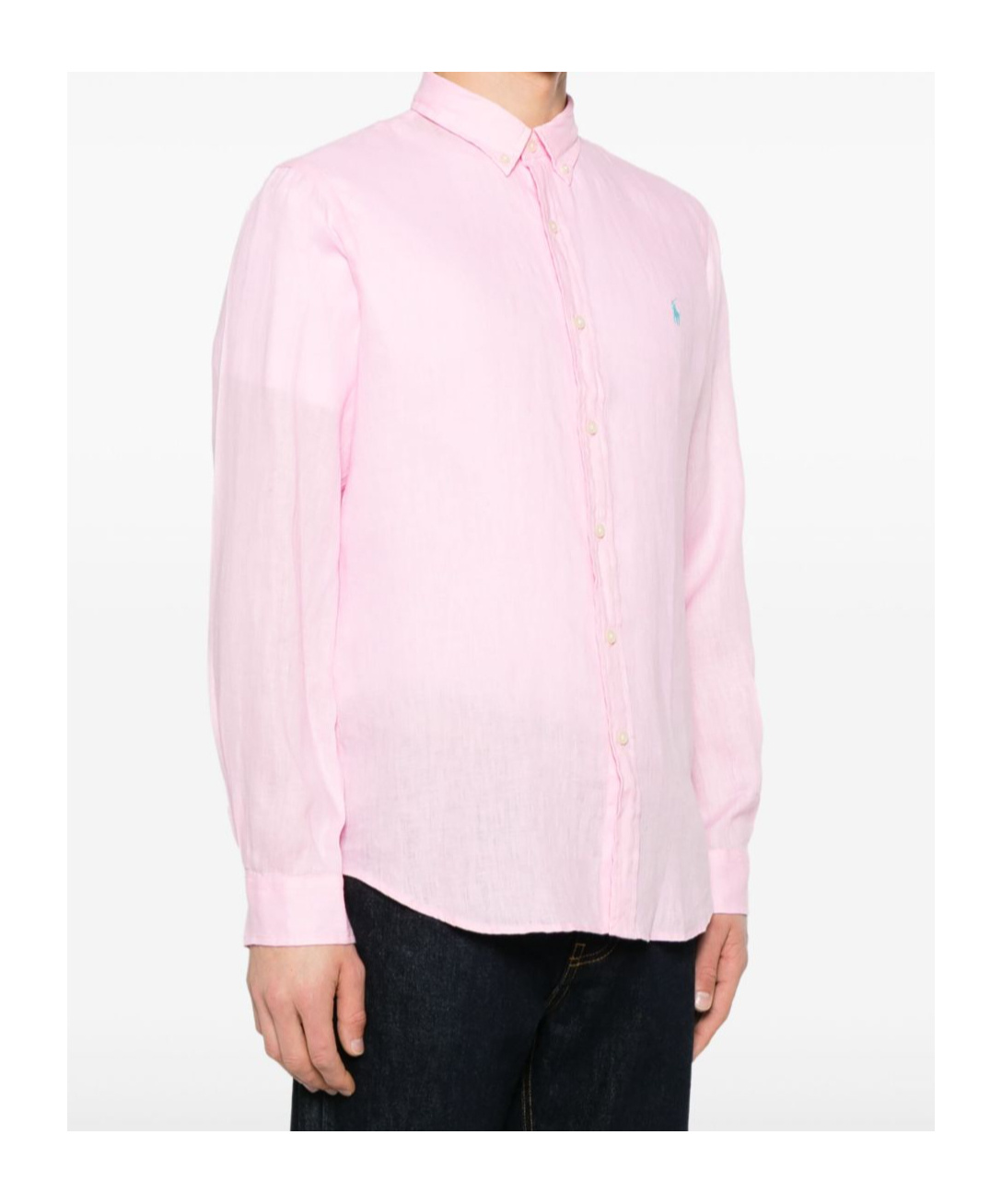 Shop Polo Ralph Lauren Linen Shirt In Pink