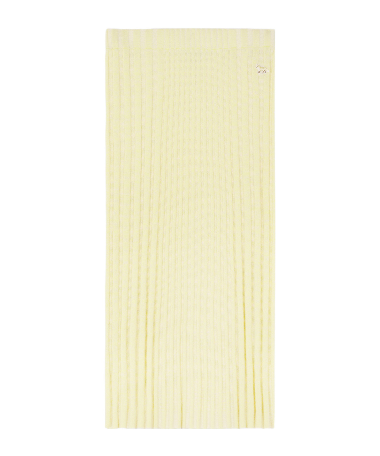 MAISON KITSUNÉ MAISON KITSUNÉ RIBBED-KNIT PENCIL MIDI SKIRT