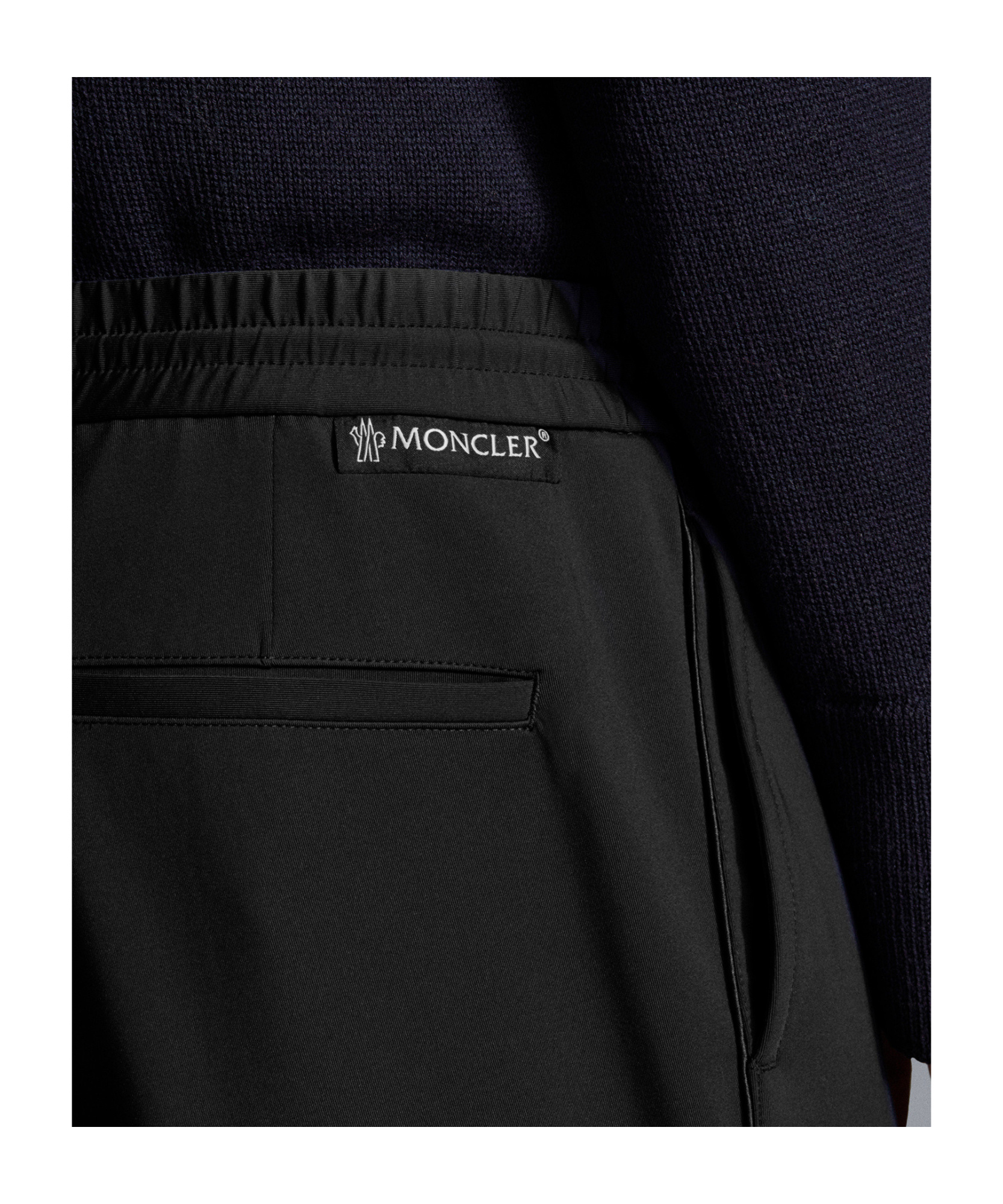 Moncler Logo-patch Drawstring Track Pants In Black