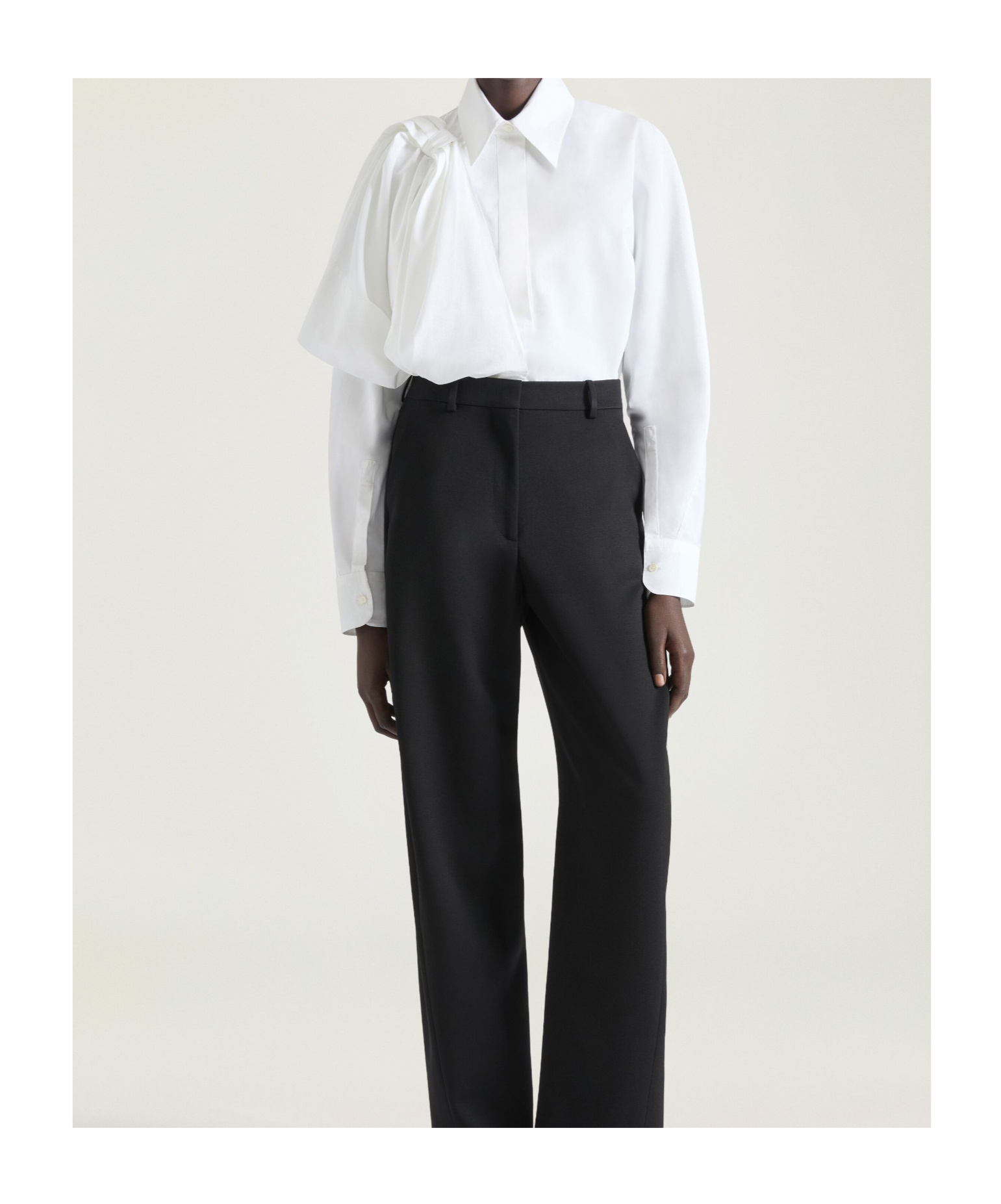 Givenchy Shirt In Cotton Poplin With Bow Detail In White