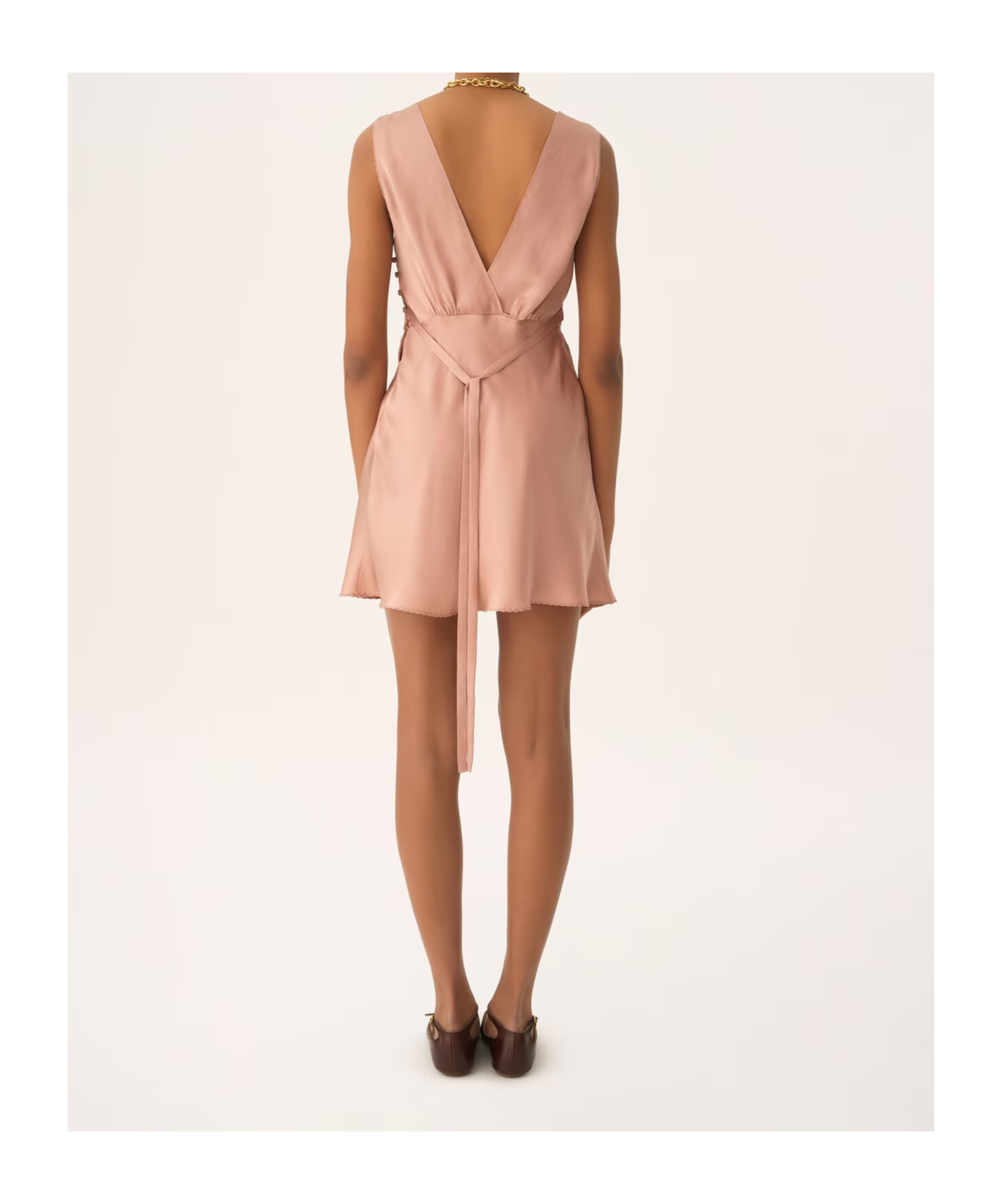 Chloé Sleeveless Mini Dress In Pink