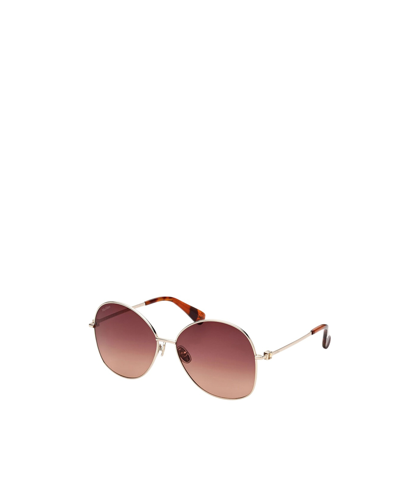 Max Mara Round-frame Sunglasses In Nude