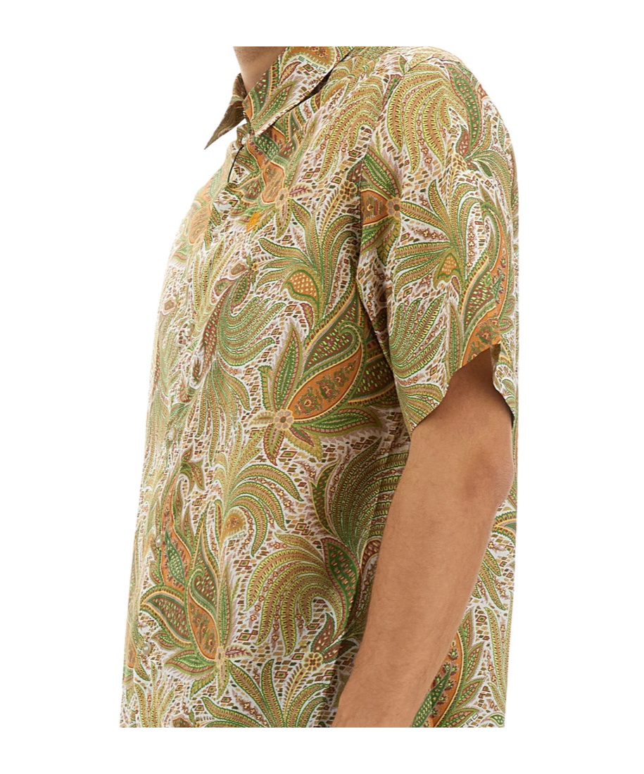Etro Short-sleeved Shirt In Nude
