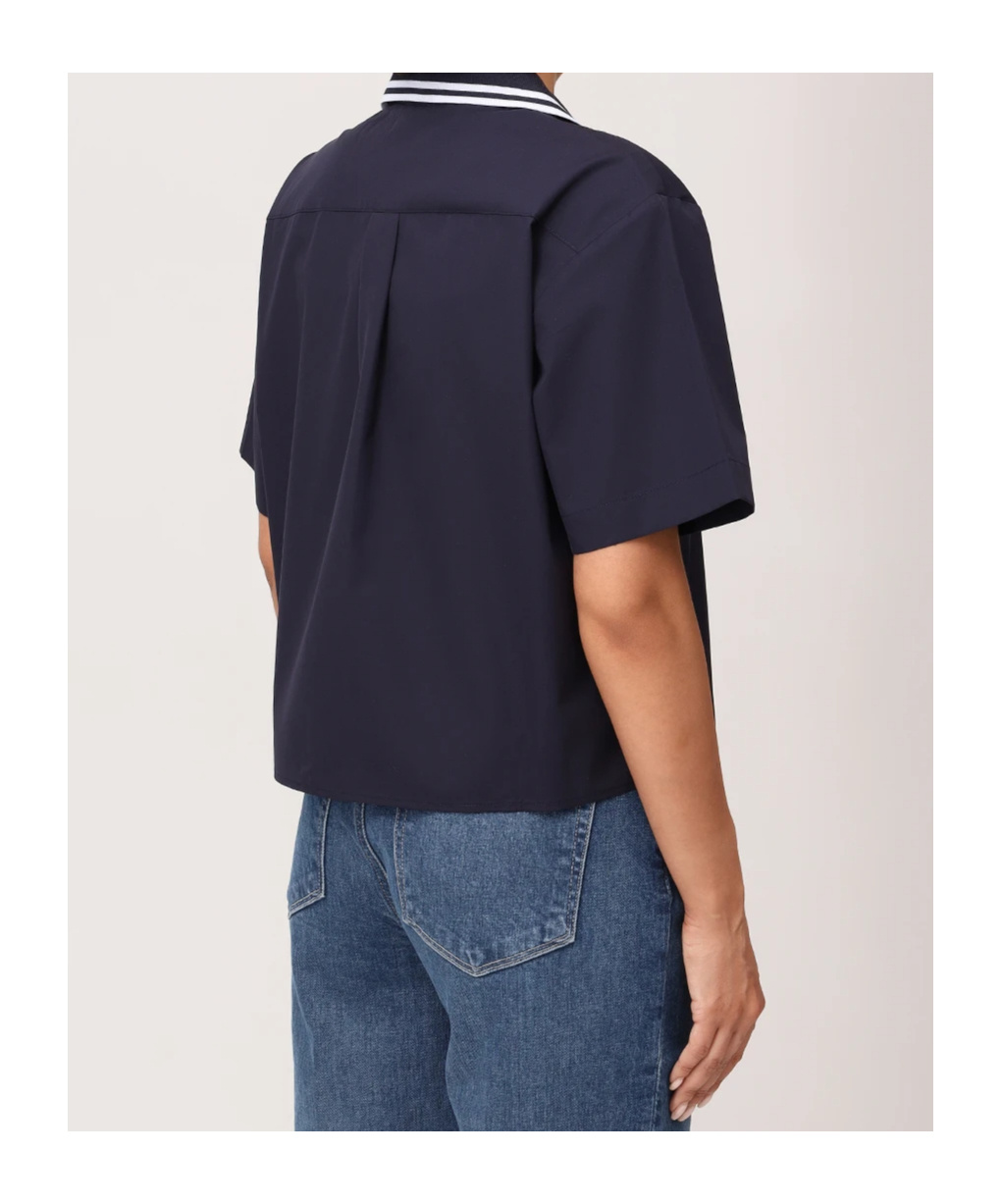 Sporty And Rich Short Sleeve Shirt In Blue