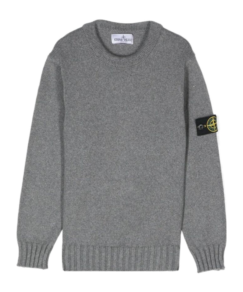 Stone Island Long-sleeved Sweater In Gray