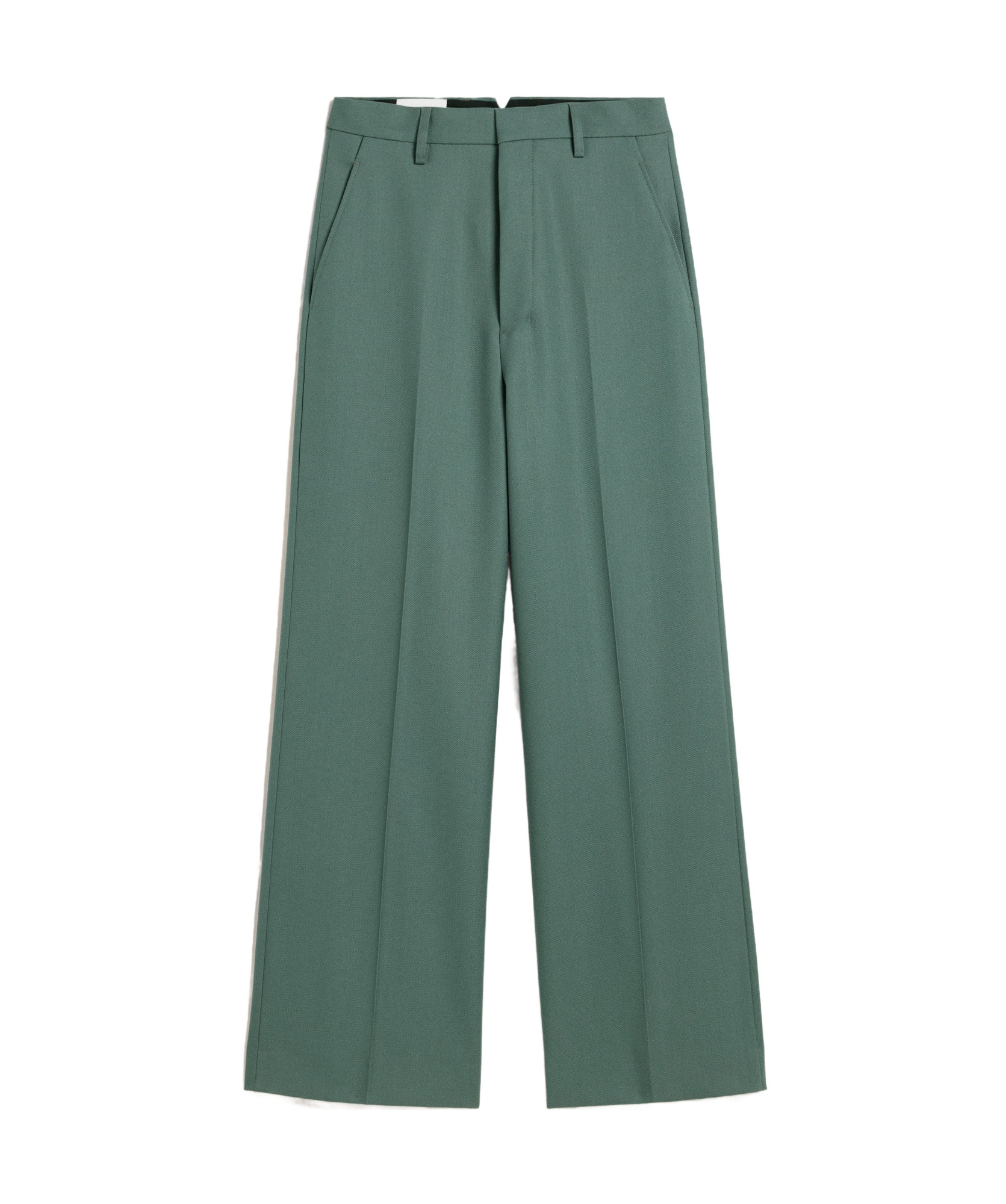 Ami Alexandre Mattiussi Ami Paris Large Green Pants Wide Camal In Green