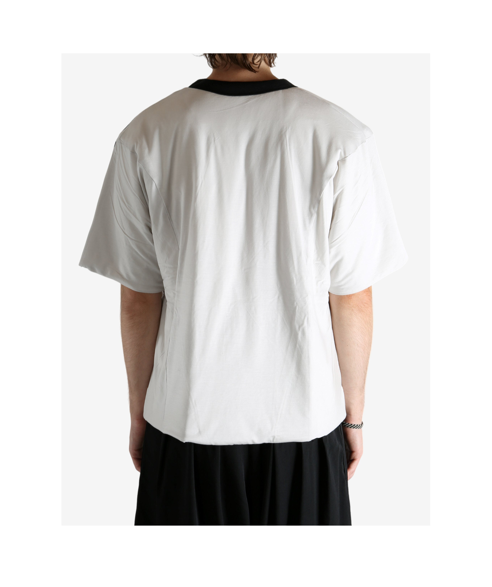 Y-3 White Padded 3 Stripes T-shirt In White