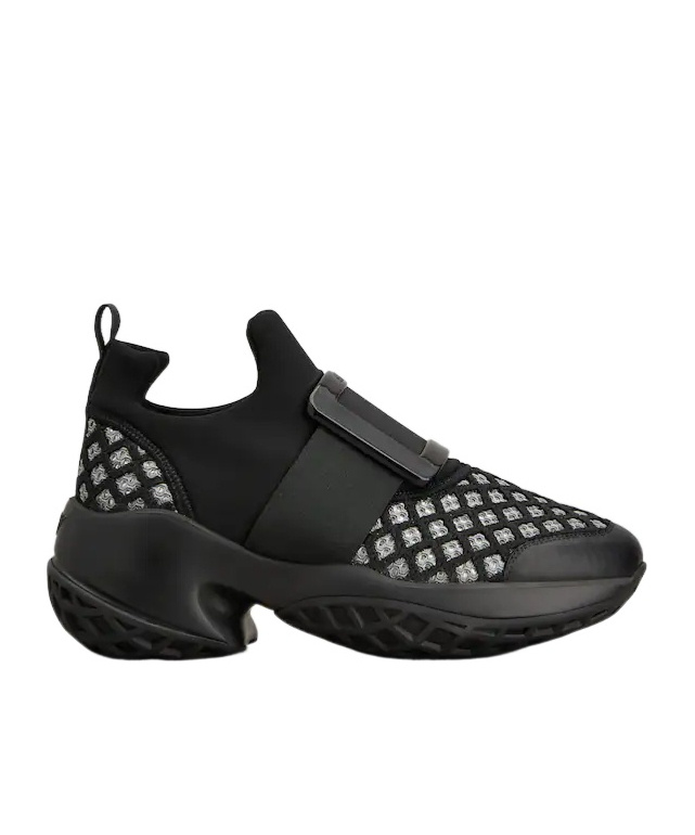 Roger Vivier Viv Run Sneakers In Black