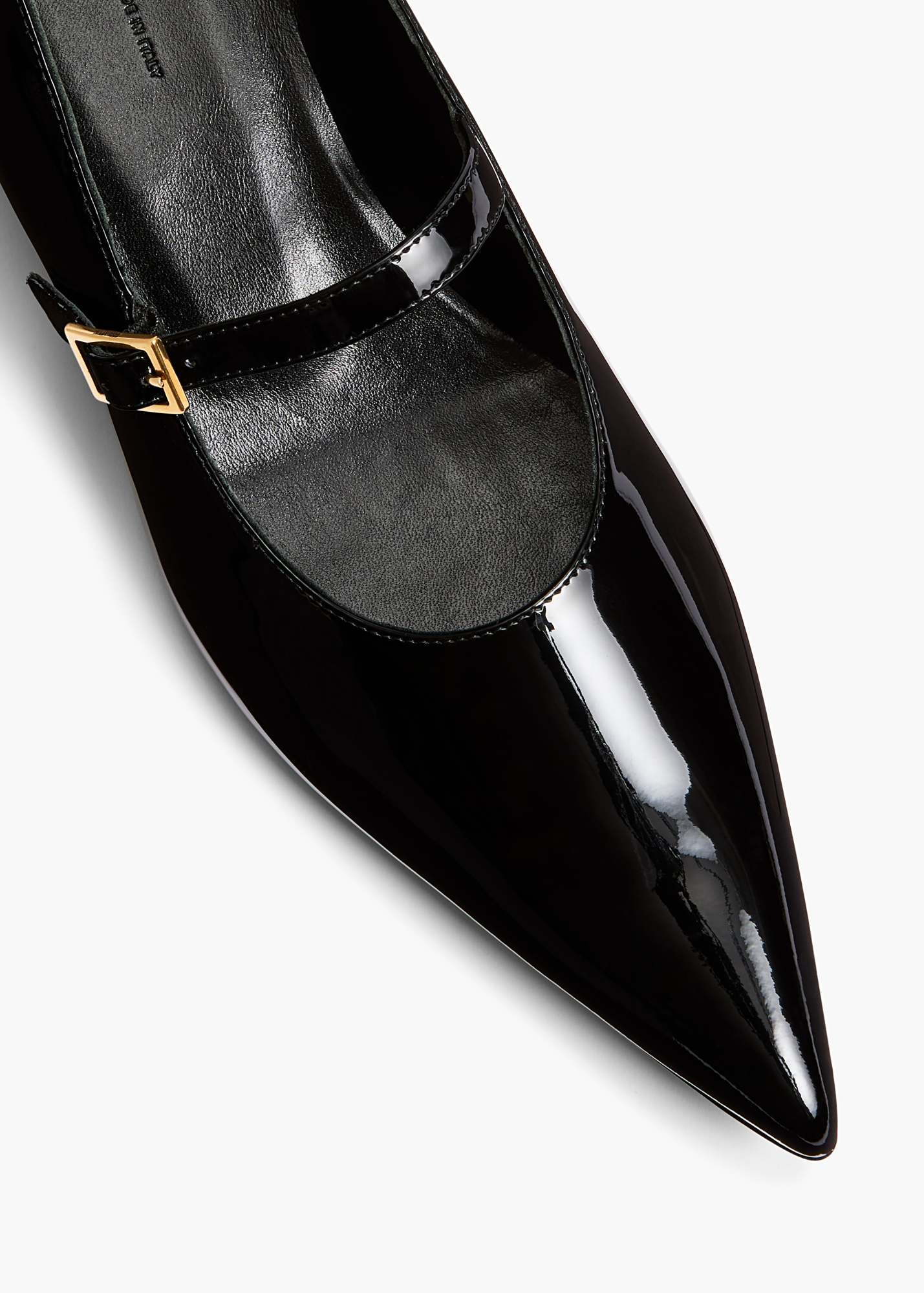 Khaite Black Sybil Mary Jane Ballerina Flats In Black