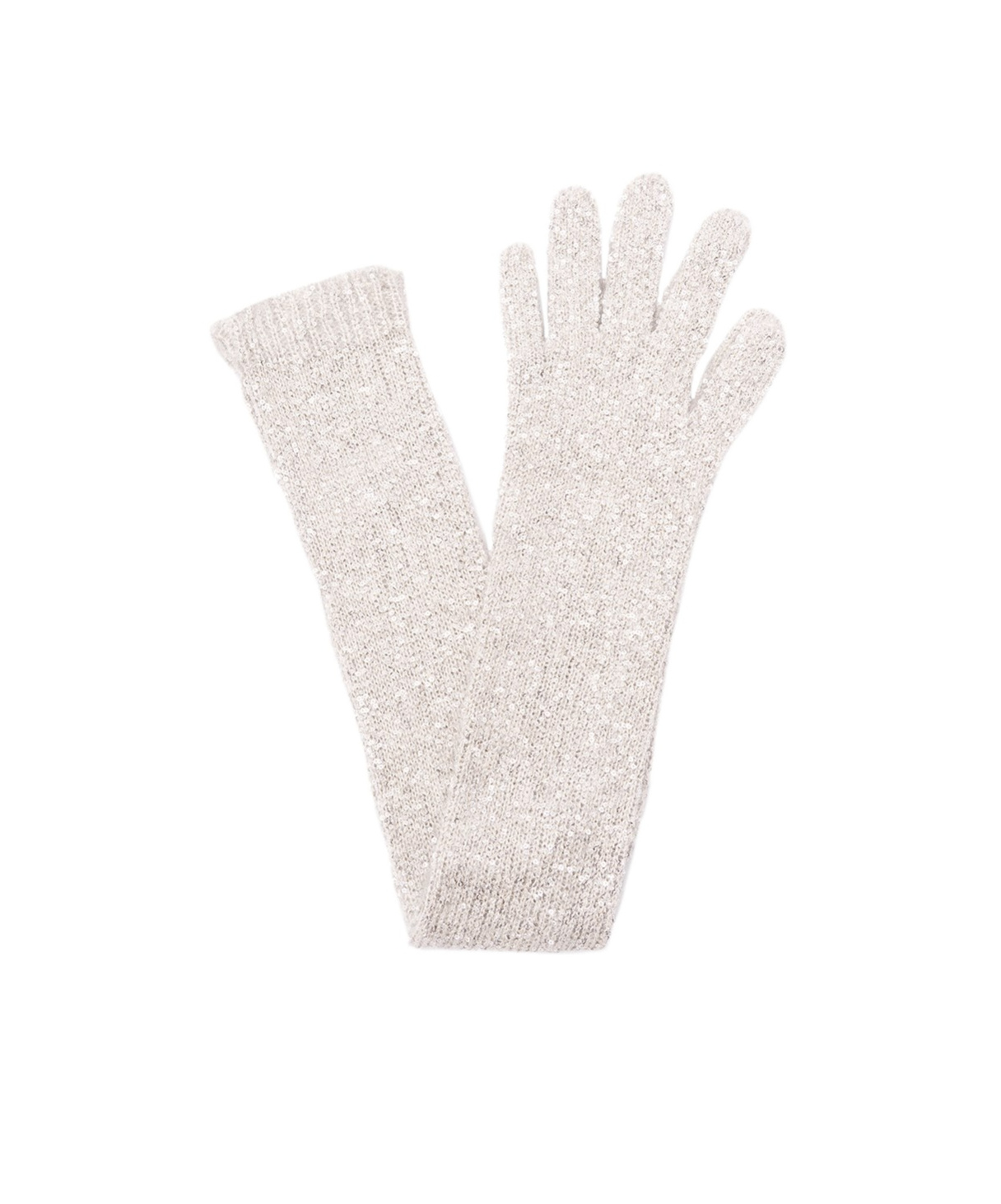 Brunello Cucinelli Paillette Elongated Nylon-blend Gloves