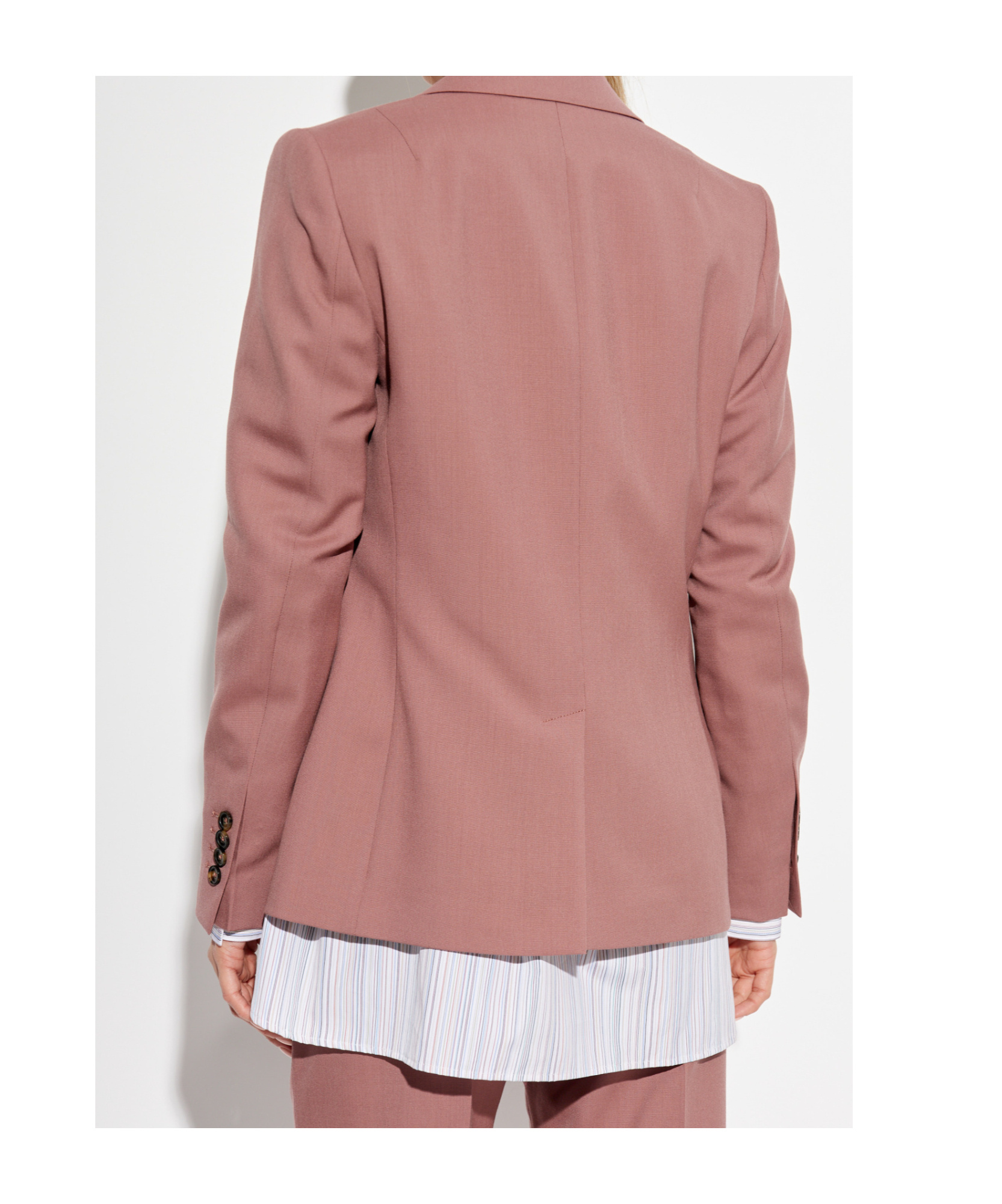 Ps By Paul Smith Single-breasted Blazer In Pink