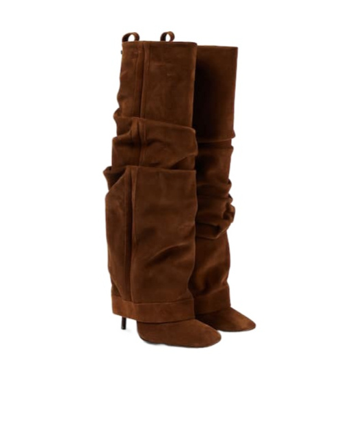Attico Rea  Knee-high Boots In Brown