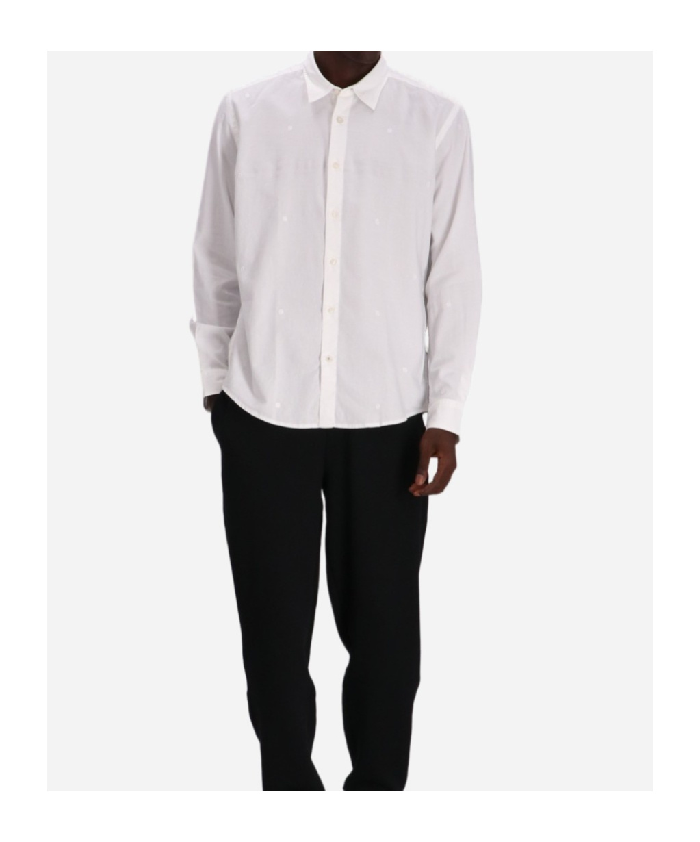 Hugo Boss Poplin Shirt In White