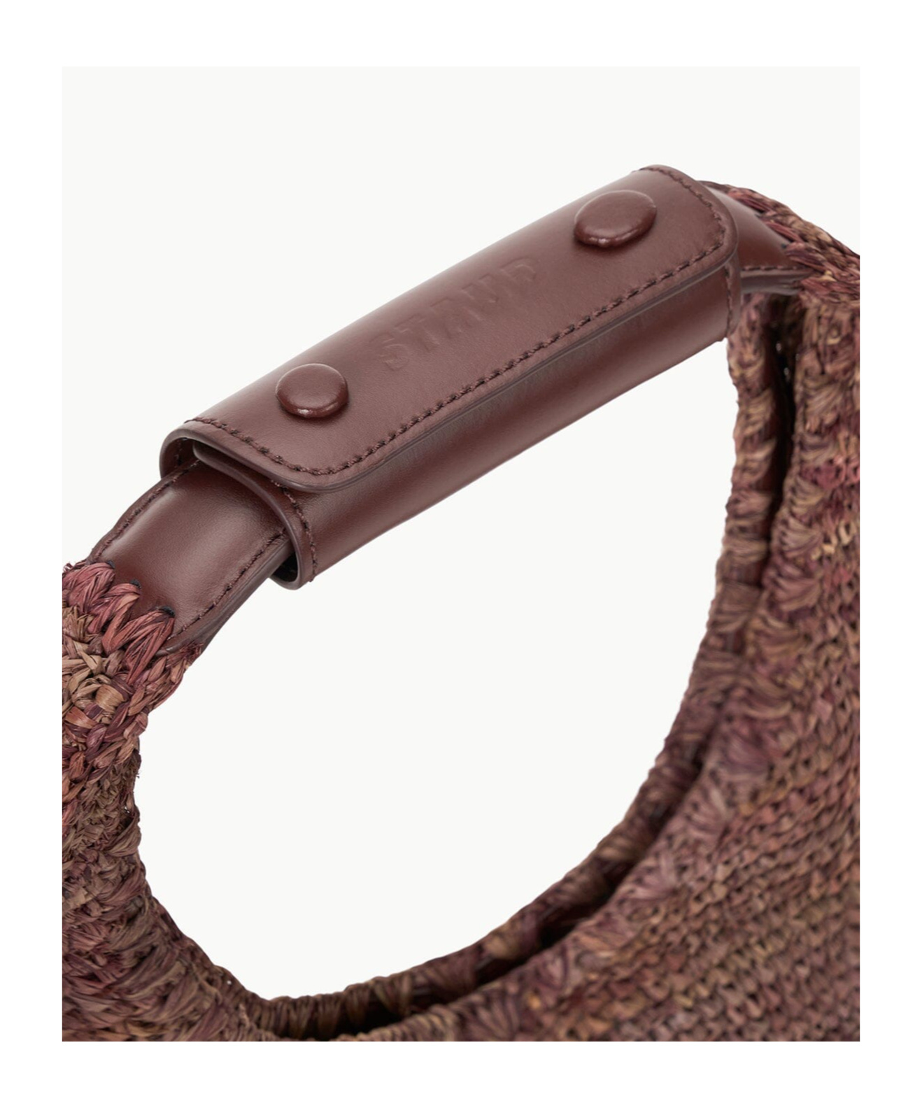 Staud Moon-shaped Handbag In Red