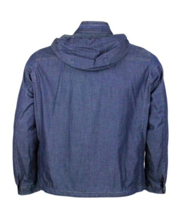Moorer Long-sleeved Denim Jacket In Blue