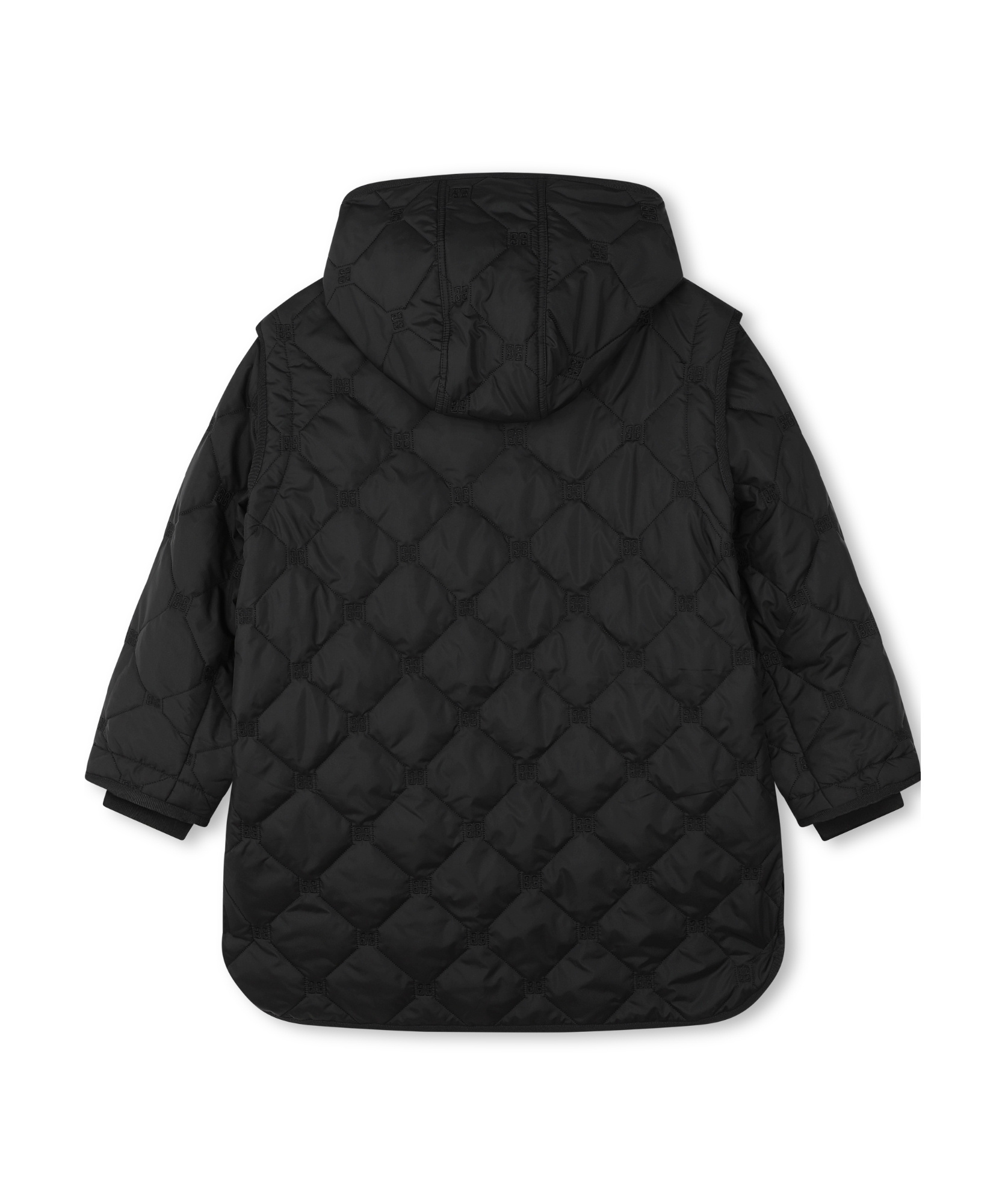 Givenchy 4g-motif Coat In Black
