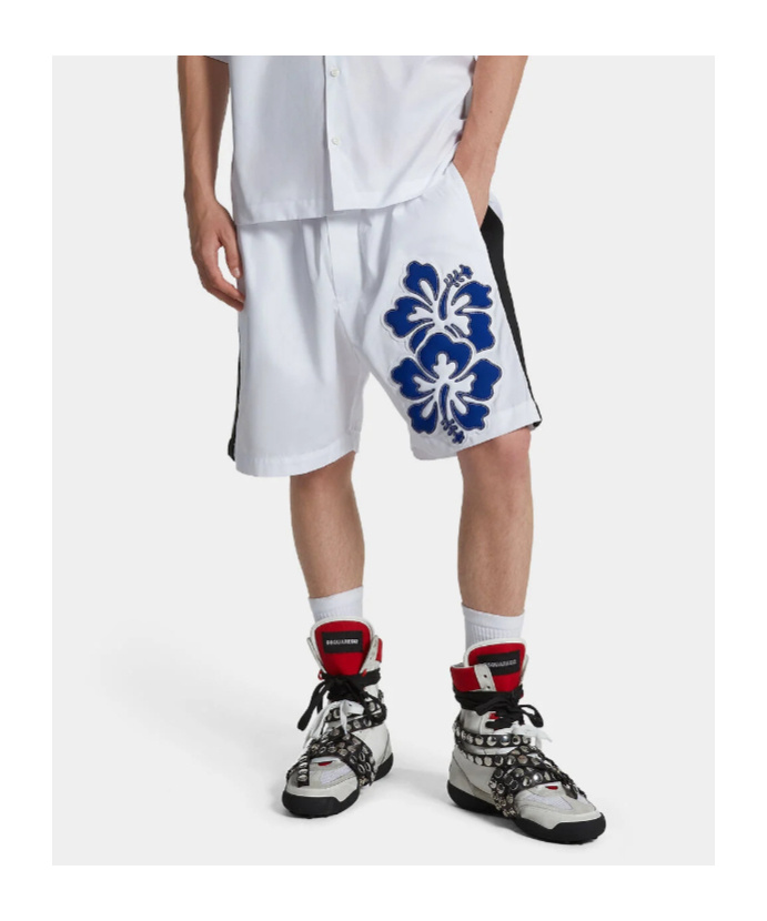 Dsquared2 Muay-thai Boxer Shorts In White