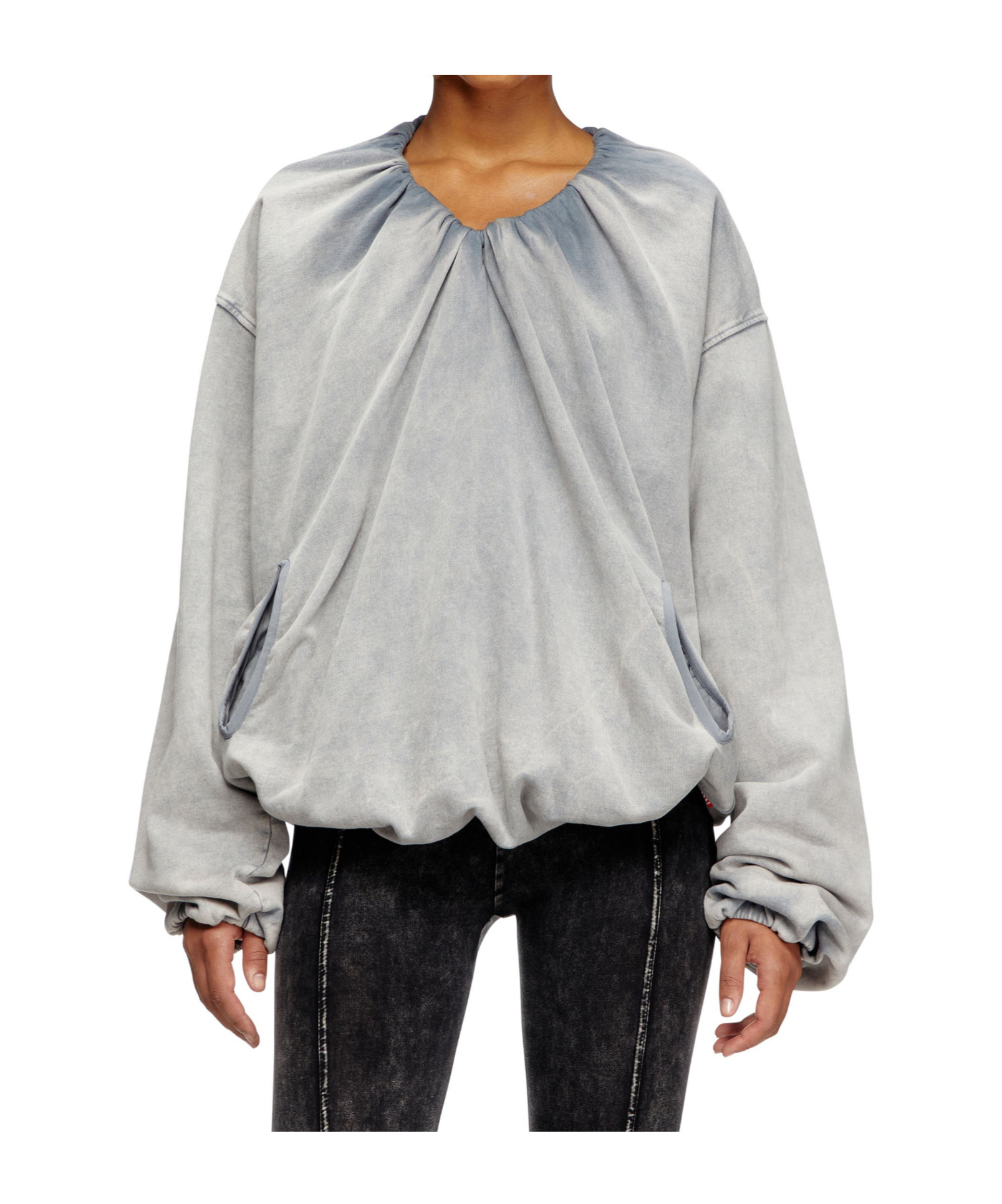 Shop Diesel F-indy Sweatshirt In Gray