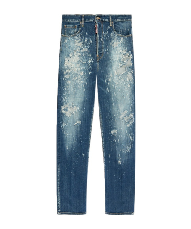 Dsquared2 Distressed Jeans In Blue