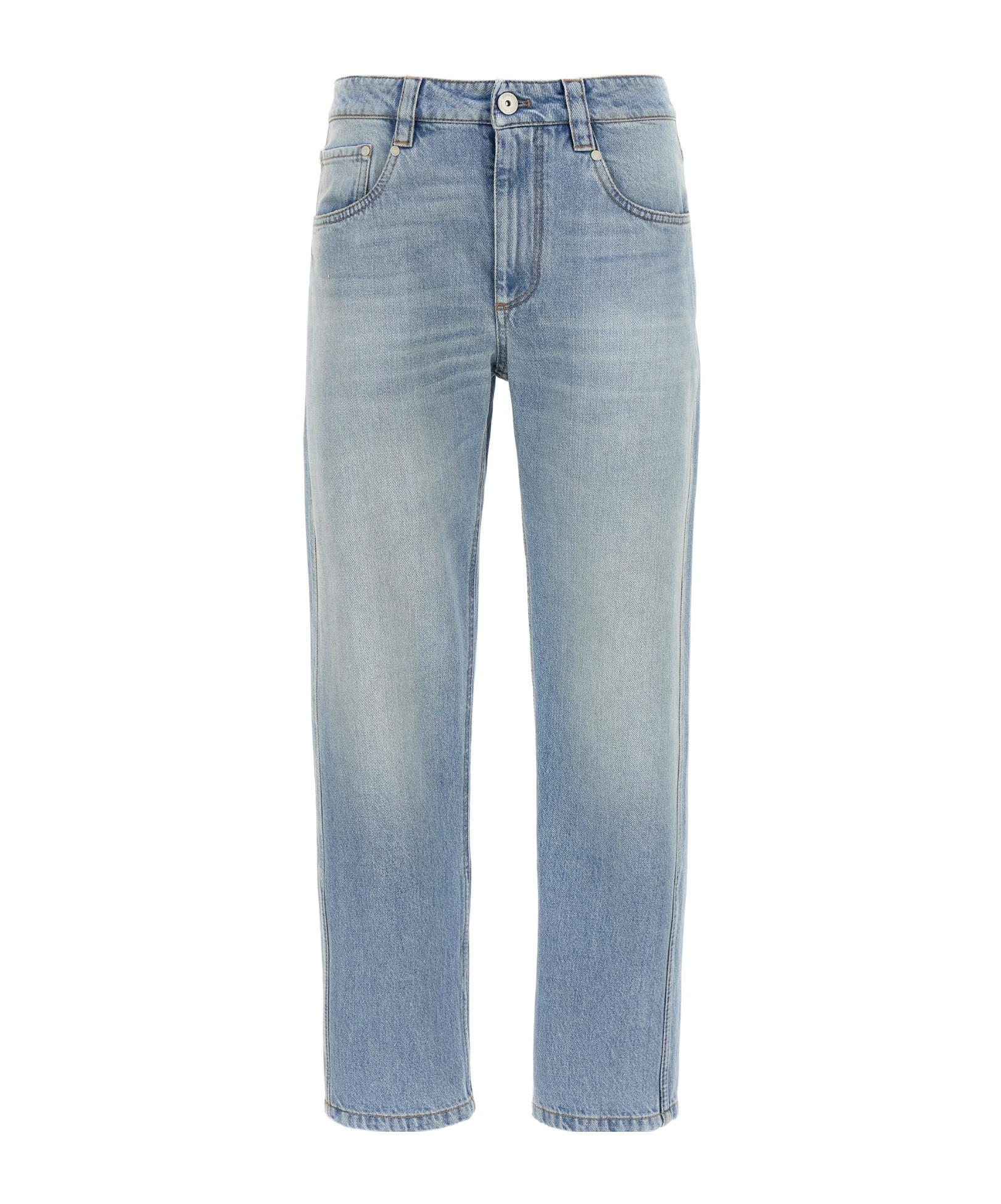 Brunello Cucinelli Straight Leg Jeans Light Blue In Blue